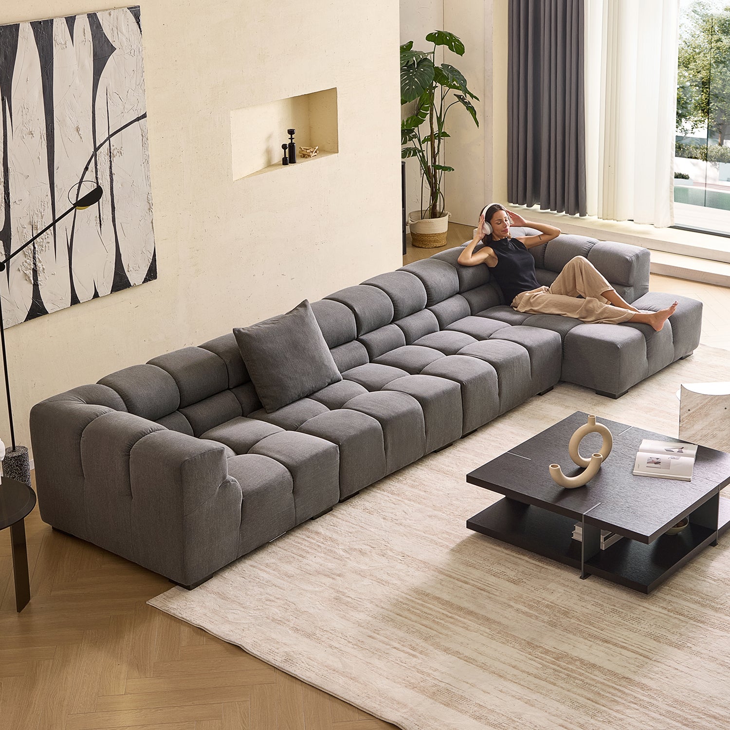 Amora Sectional High Arm