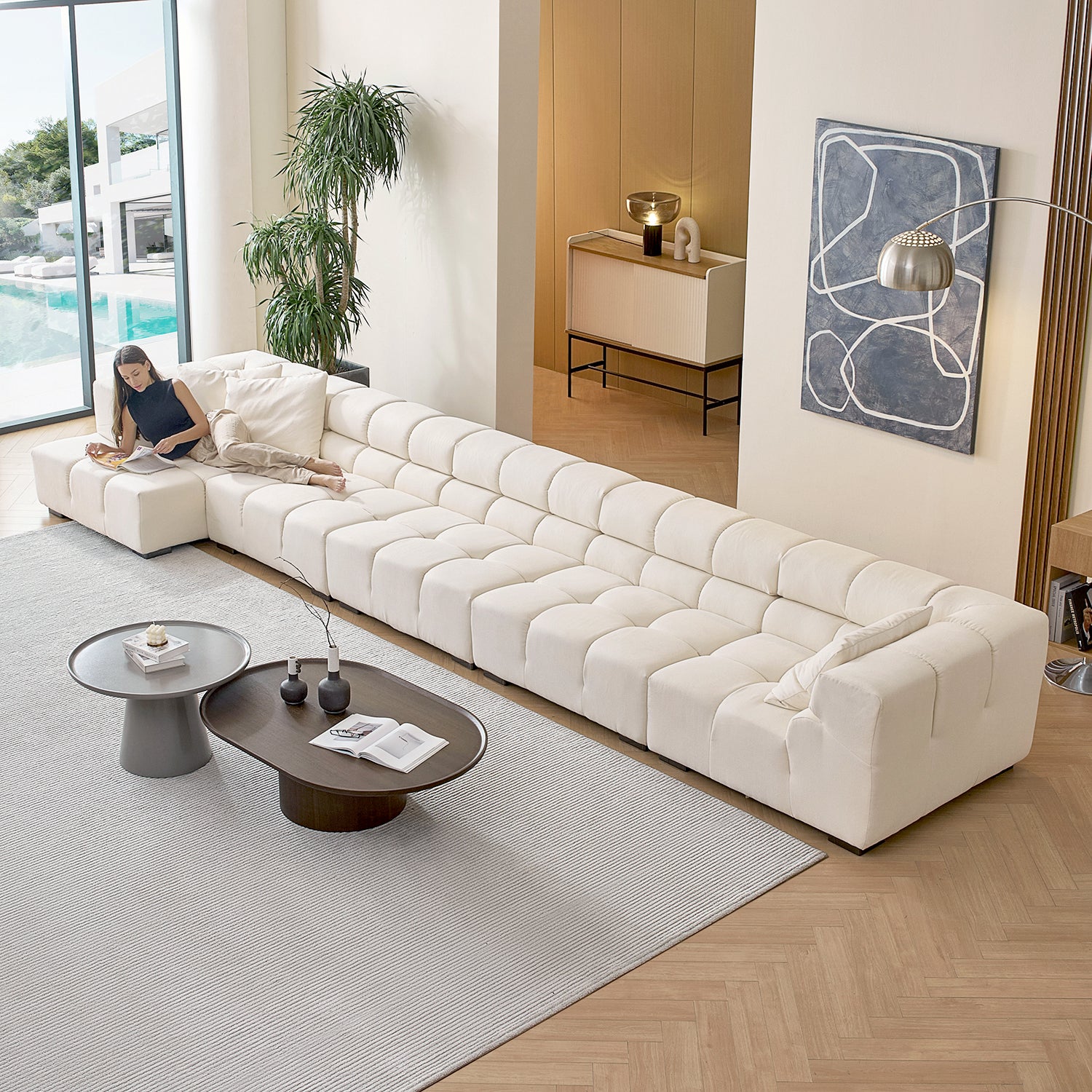 Amora Sectional High Arm