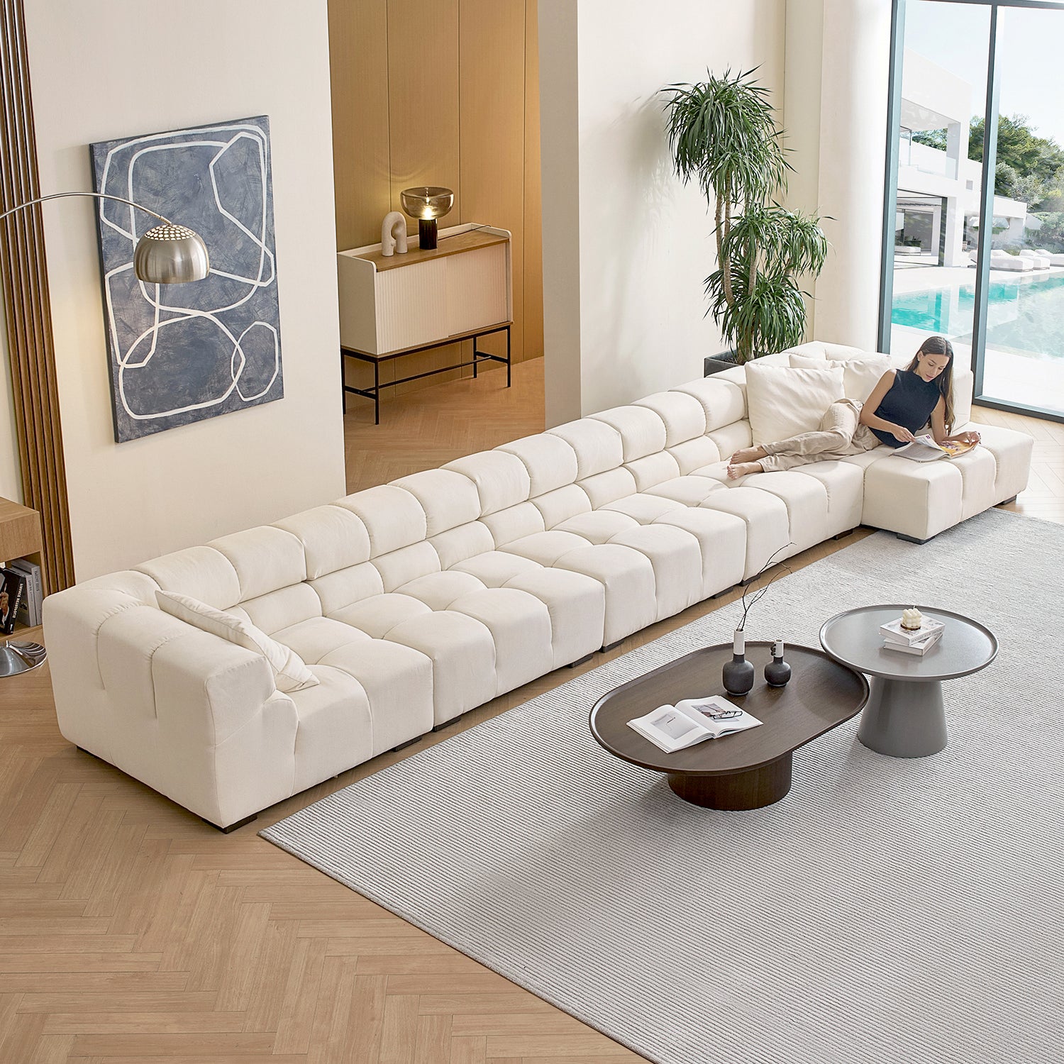 Amora Sectional High Arm