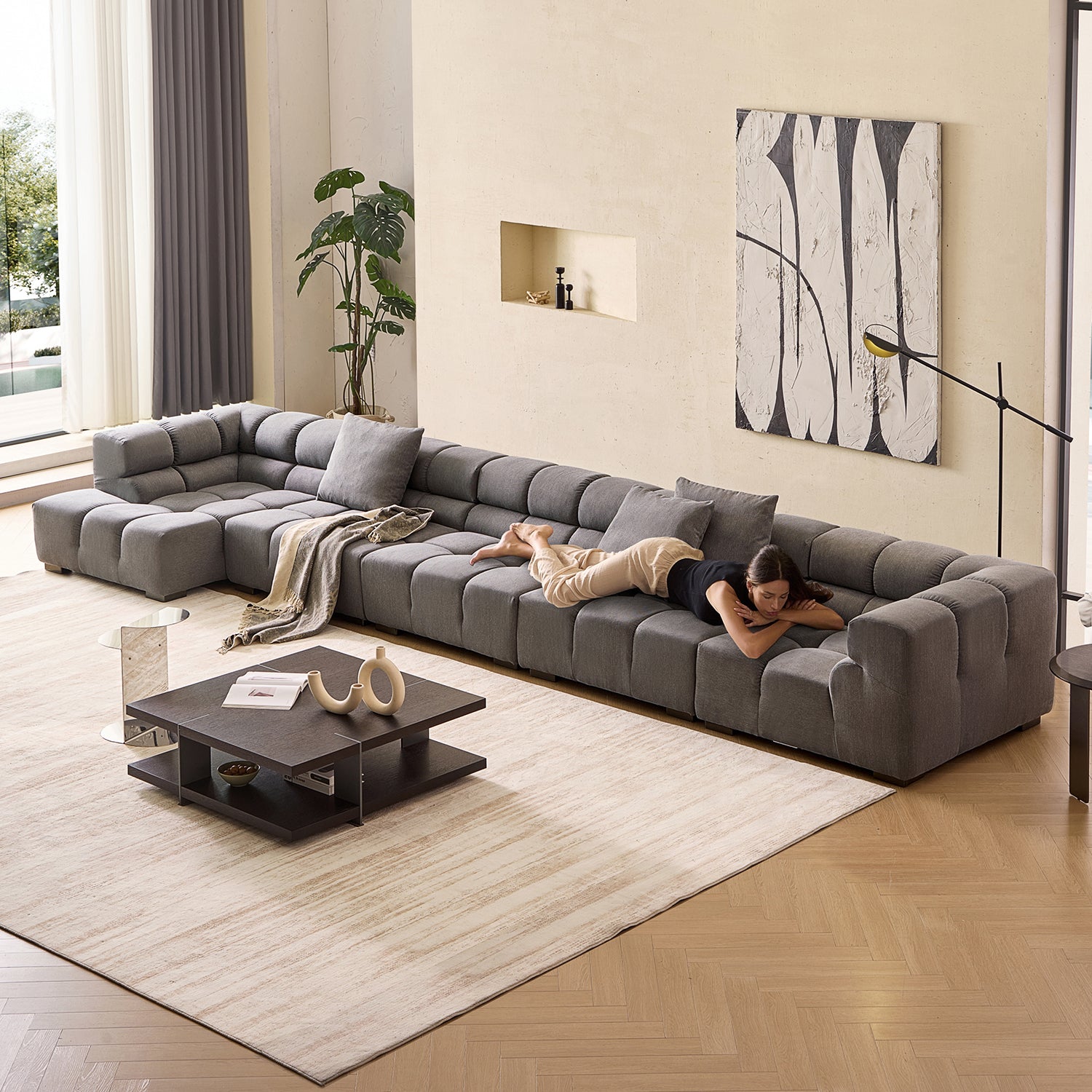 Amora Sectional High Arm