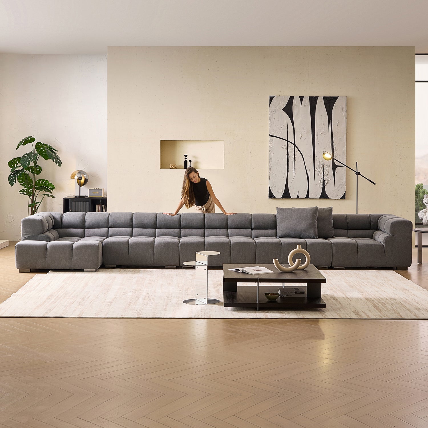 Amora Sectional High Arm