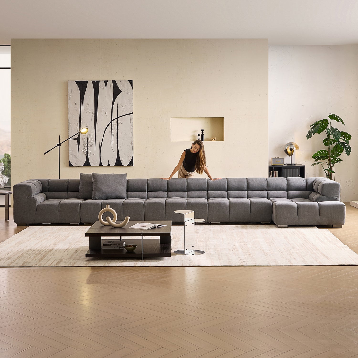 Amora Sectional High Arm