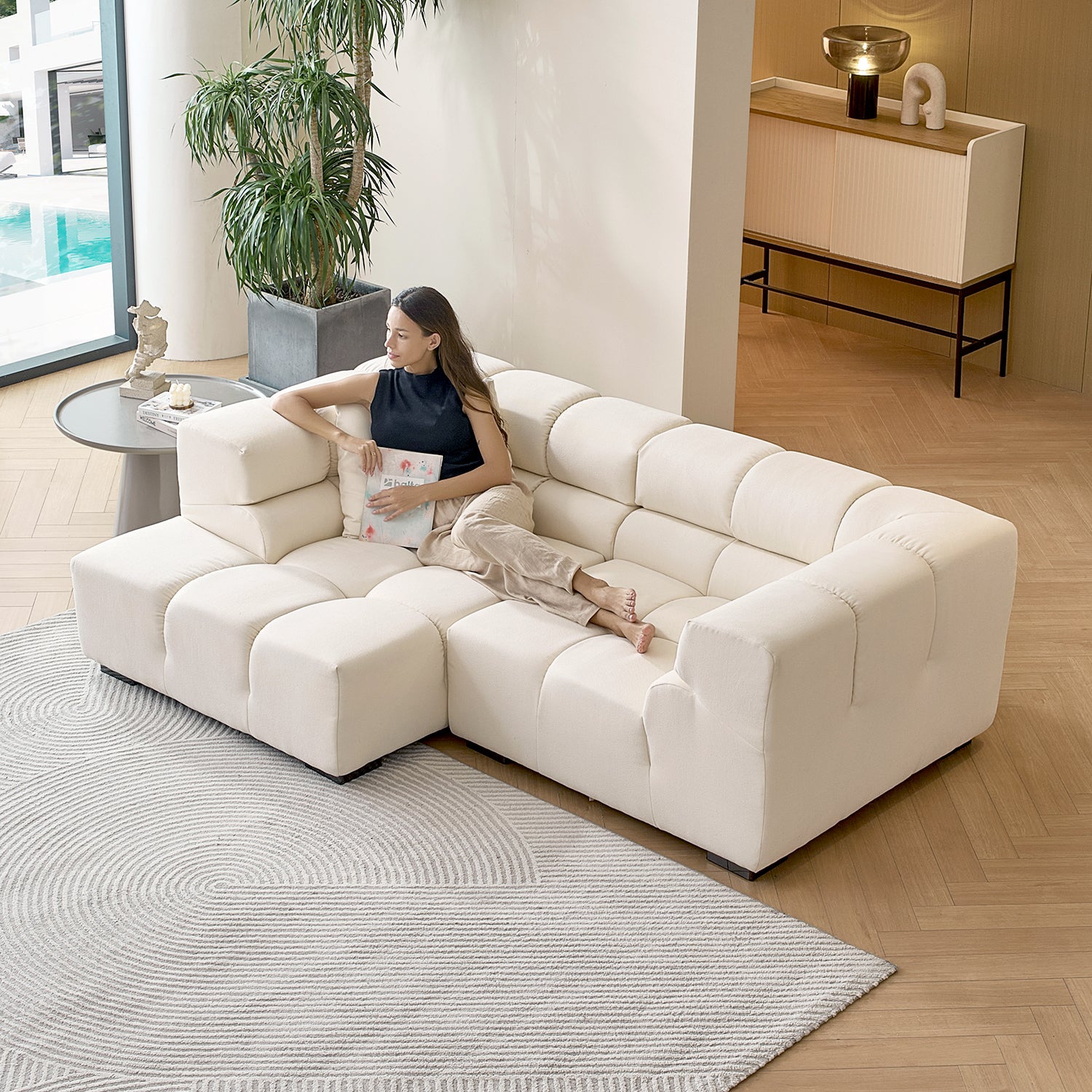 Amora Sectional High Arm