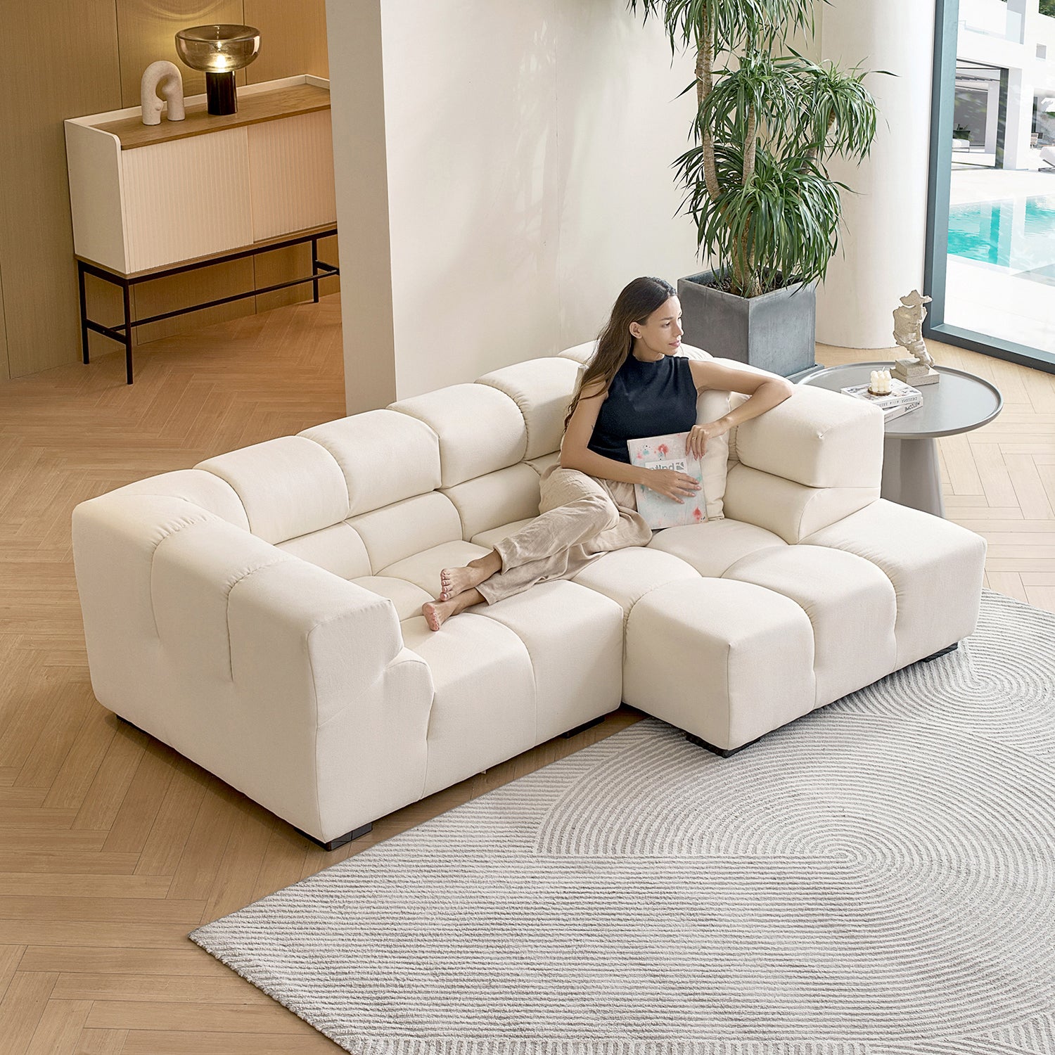 Amora Sectional High Arm