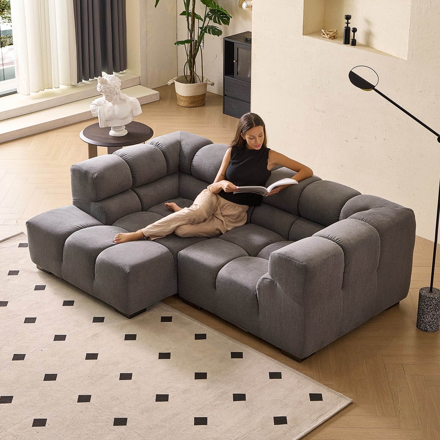 Amora Sectional High Arm