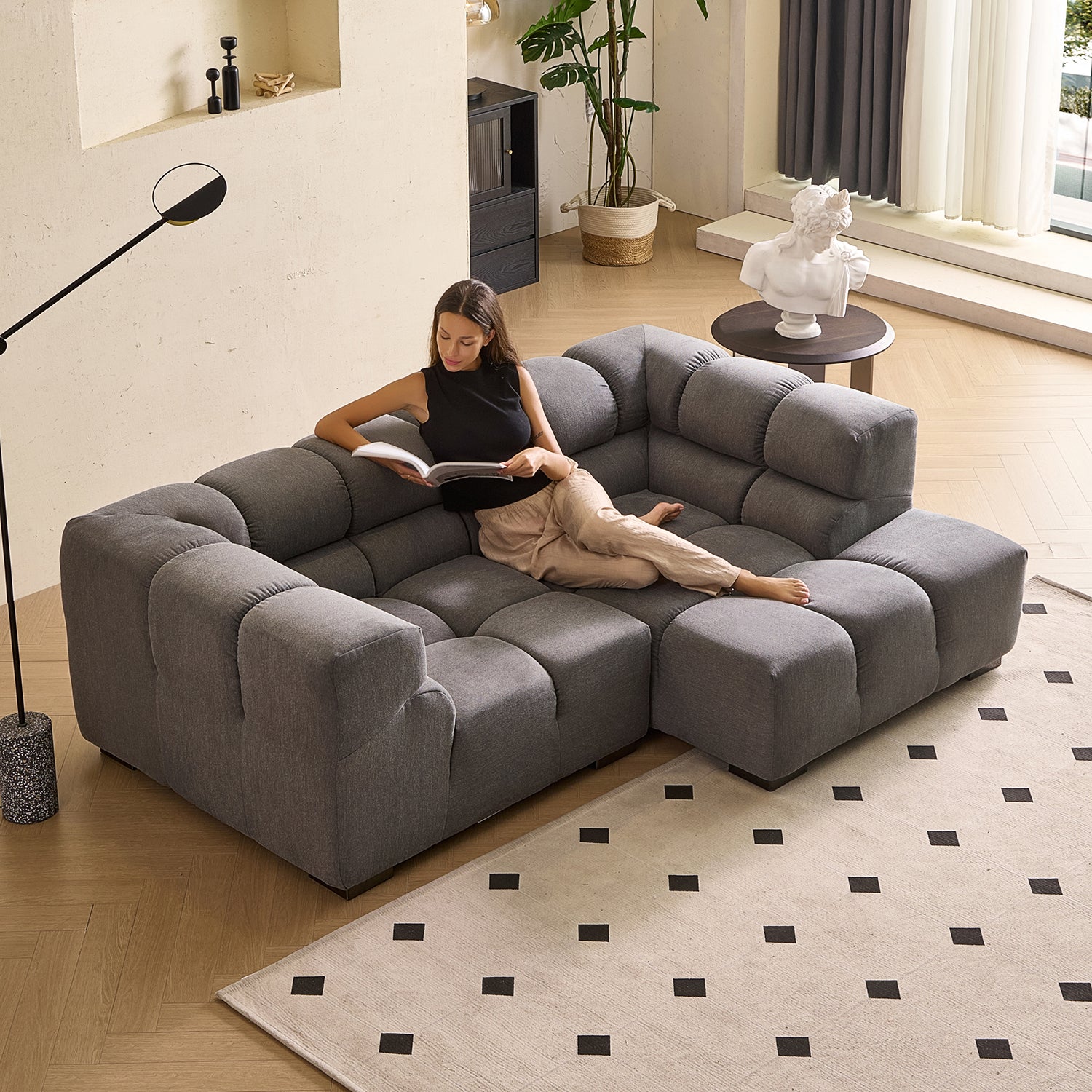 Amora Sectional High Arm