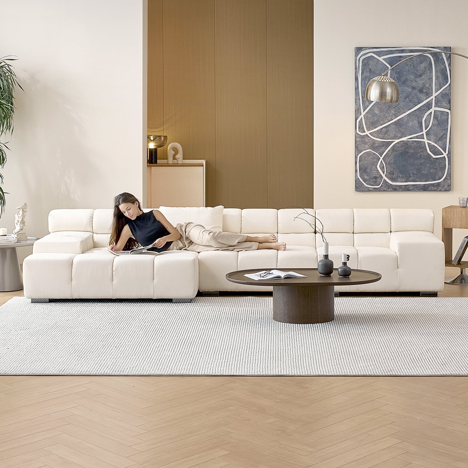 Amora Sectional Low Arm