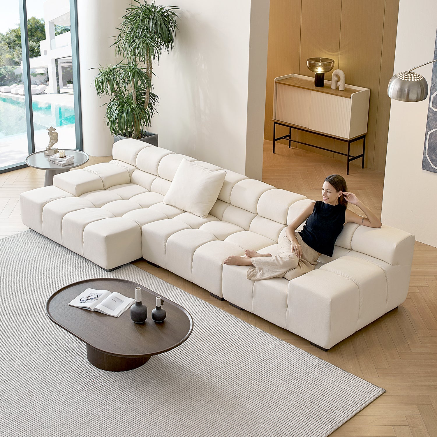 Amora Sectional Low Arm