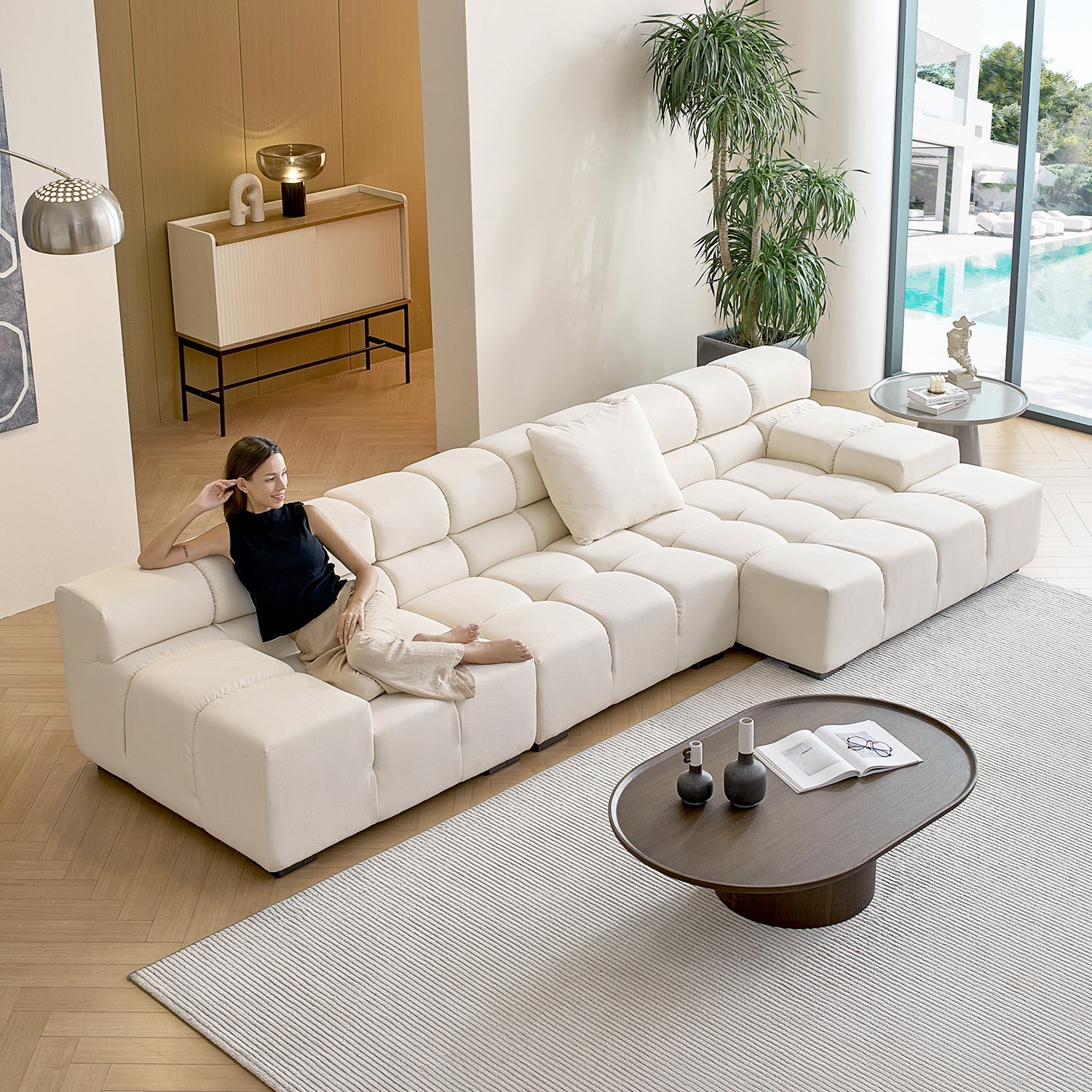 Amora Sectional Low Arm