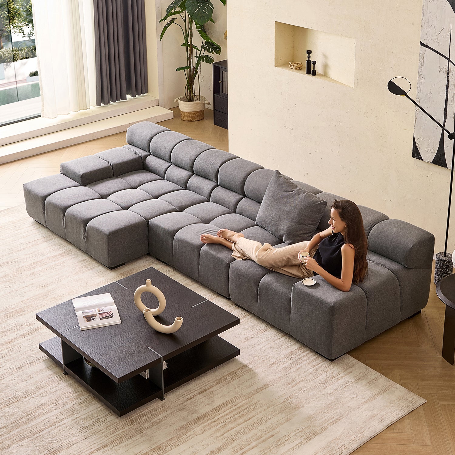 Amora Sectional Low Arm