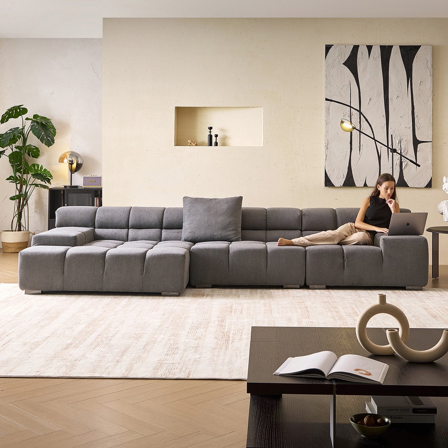 Amora Sectional Low Arm