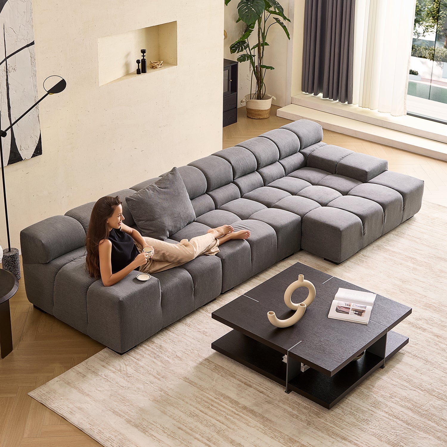 Amora Sectional Low Arm