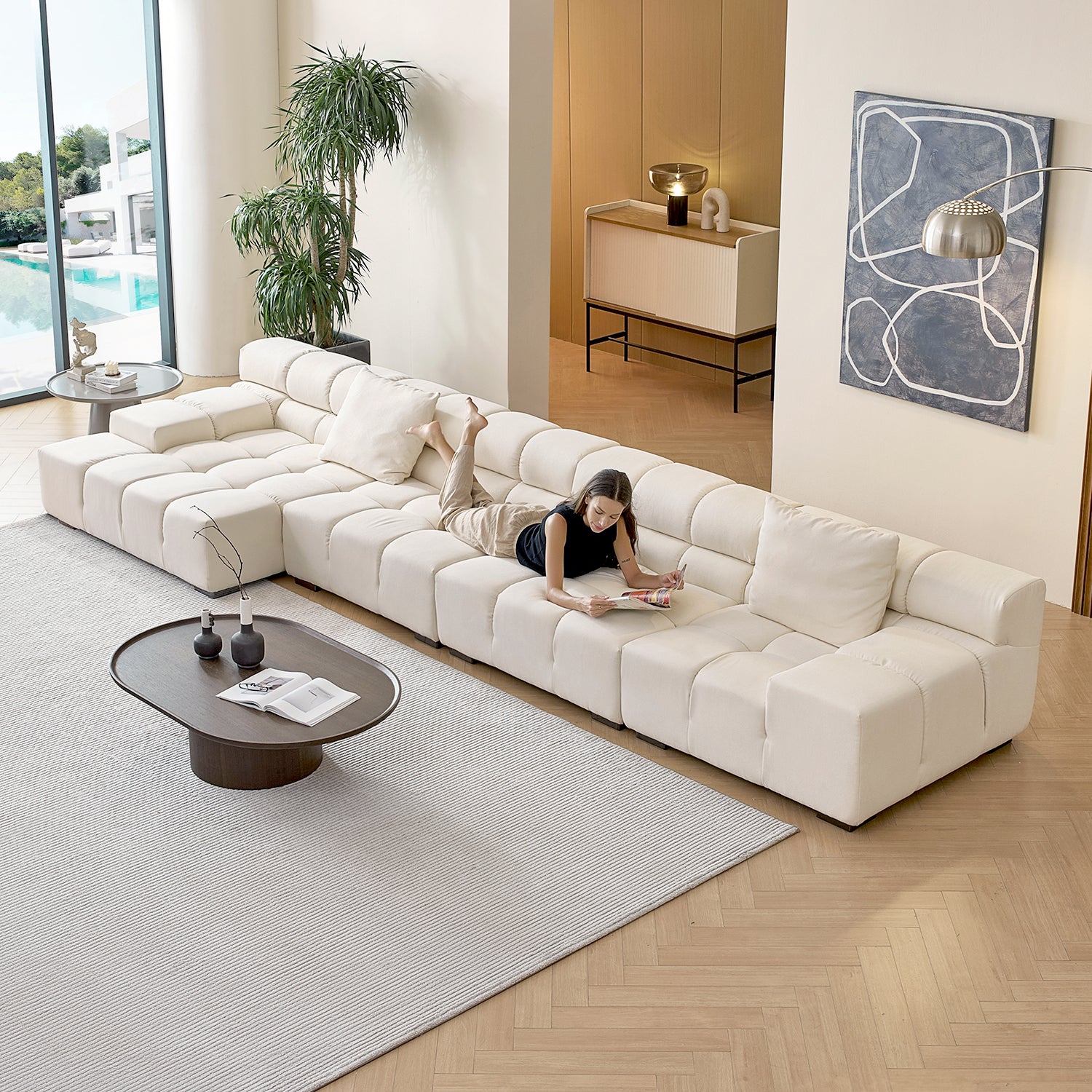 Amora Sectional Low Arm