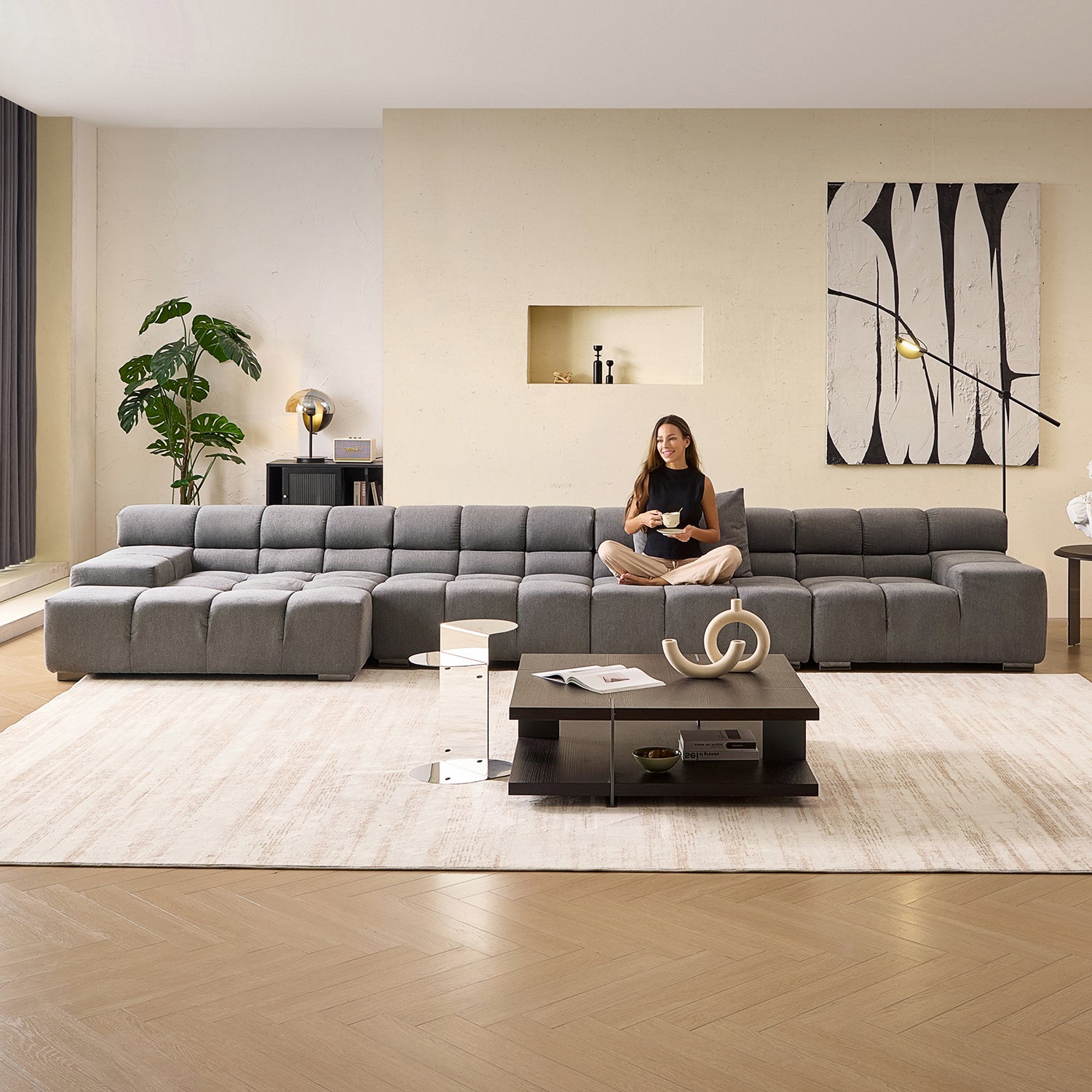 Amora Sectional Low Arm