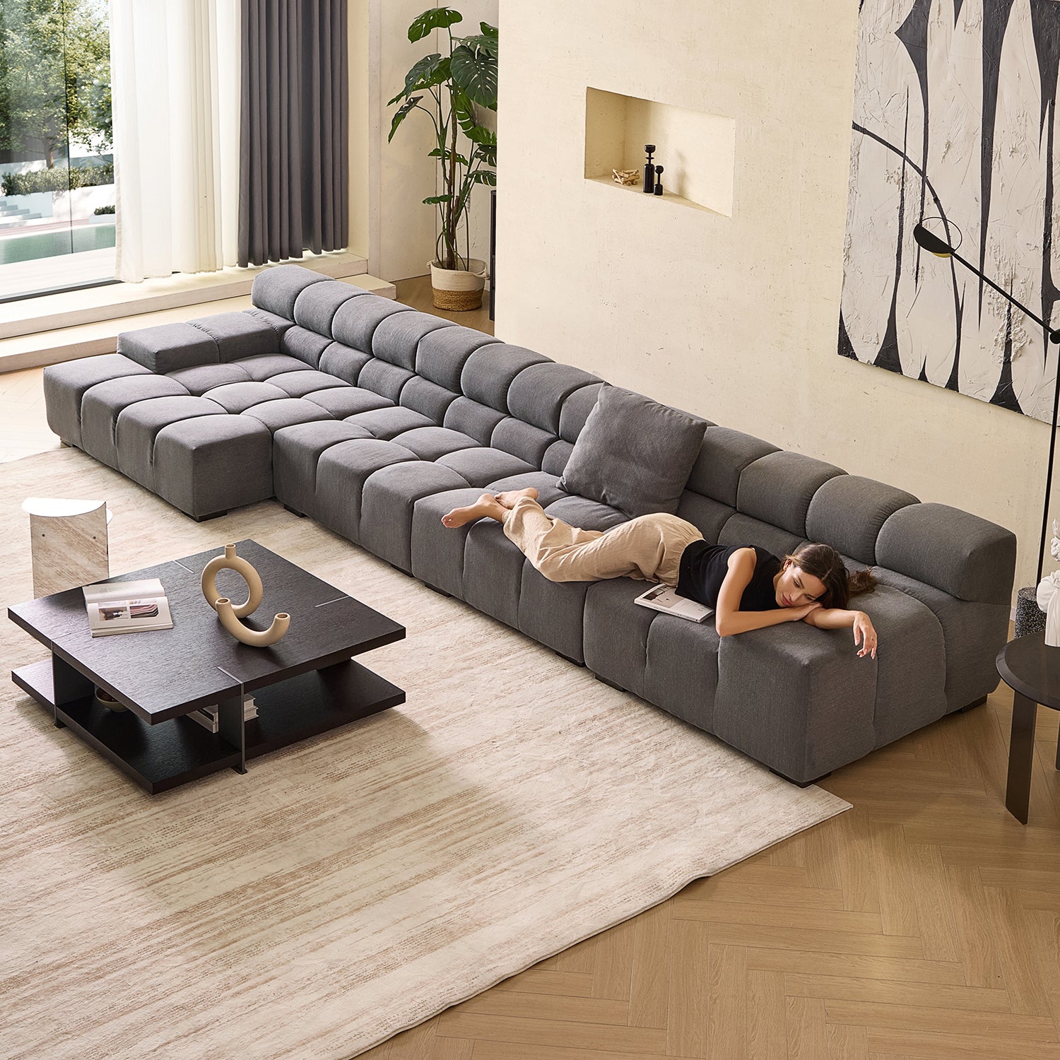 Amora Sectional Low Arm