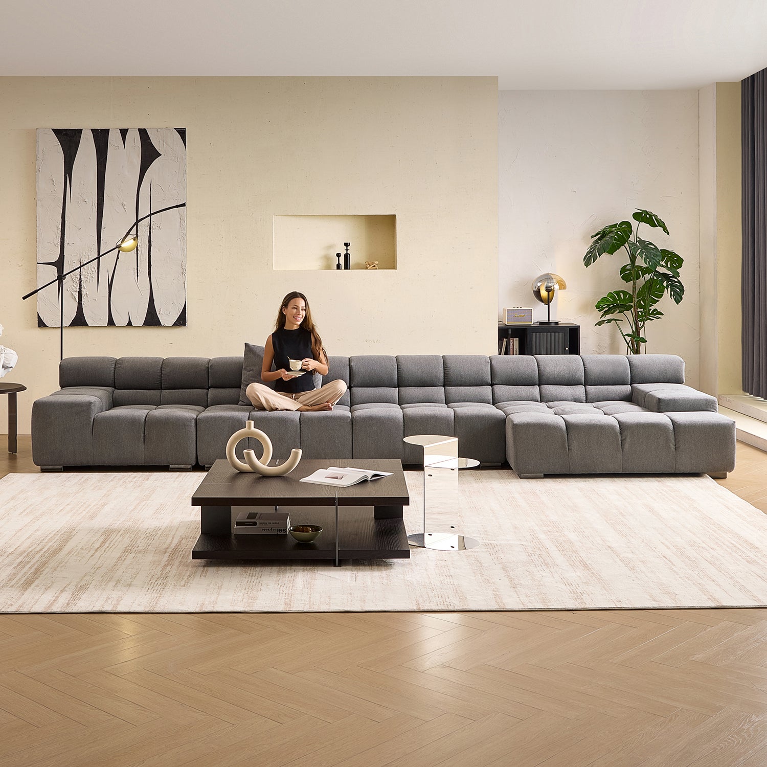 Amora Sectional Low Arm