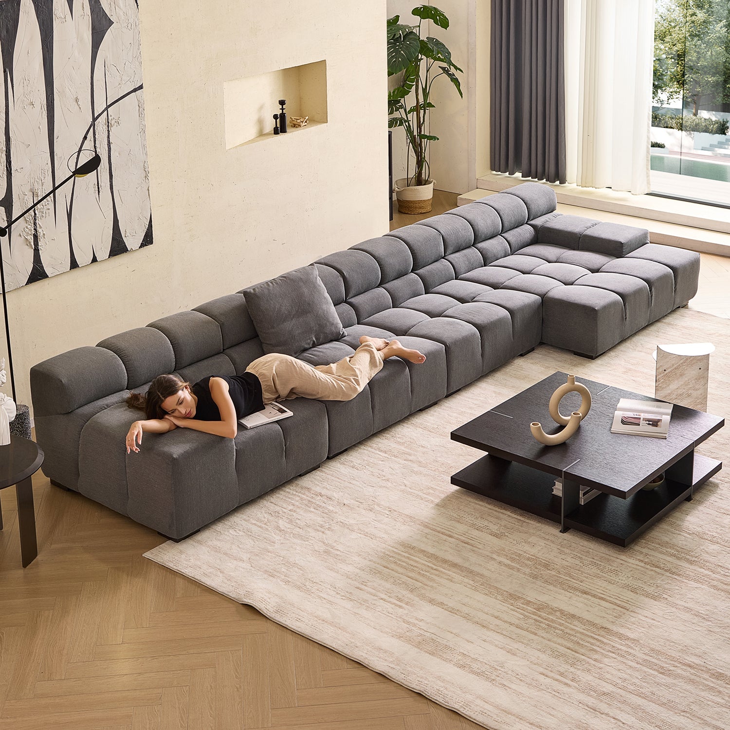 Amora Sectional Low Arm