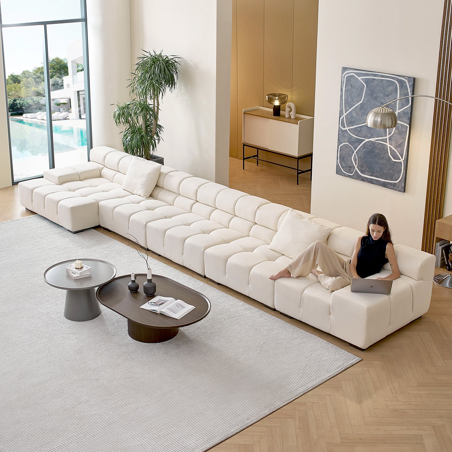 Amora Sectional Low Arm