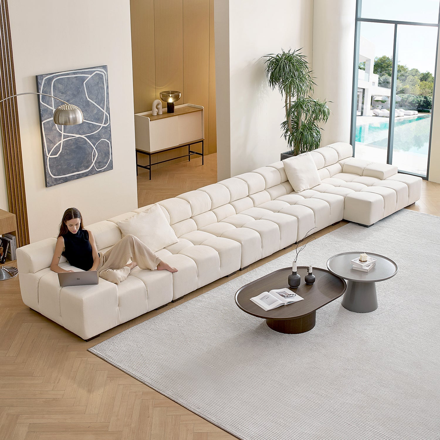 Amora Sectional Low Arm