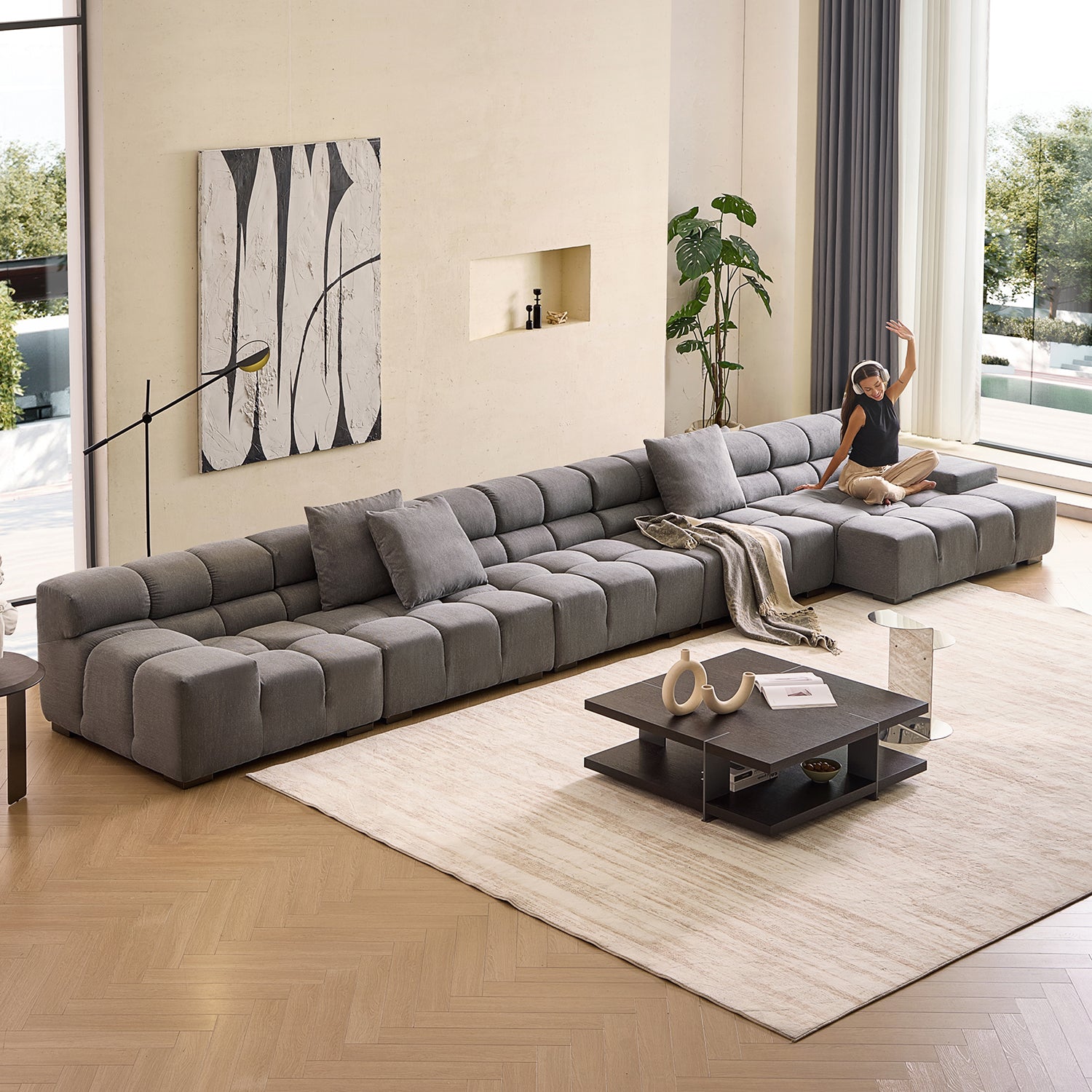 Amora Sectional Low Arm