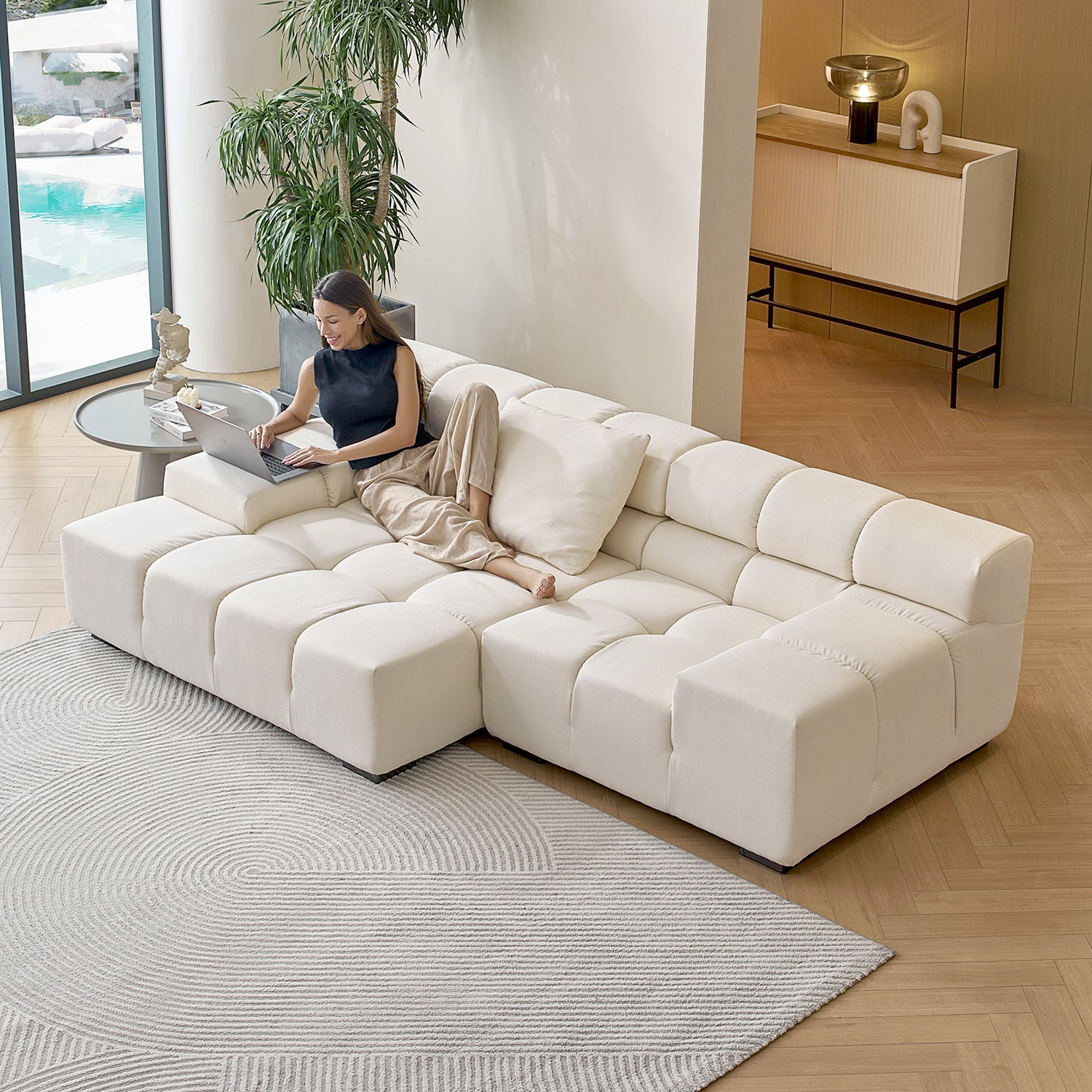 Amora Sectional Low Arm