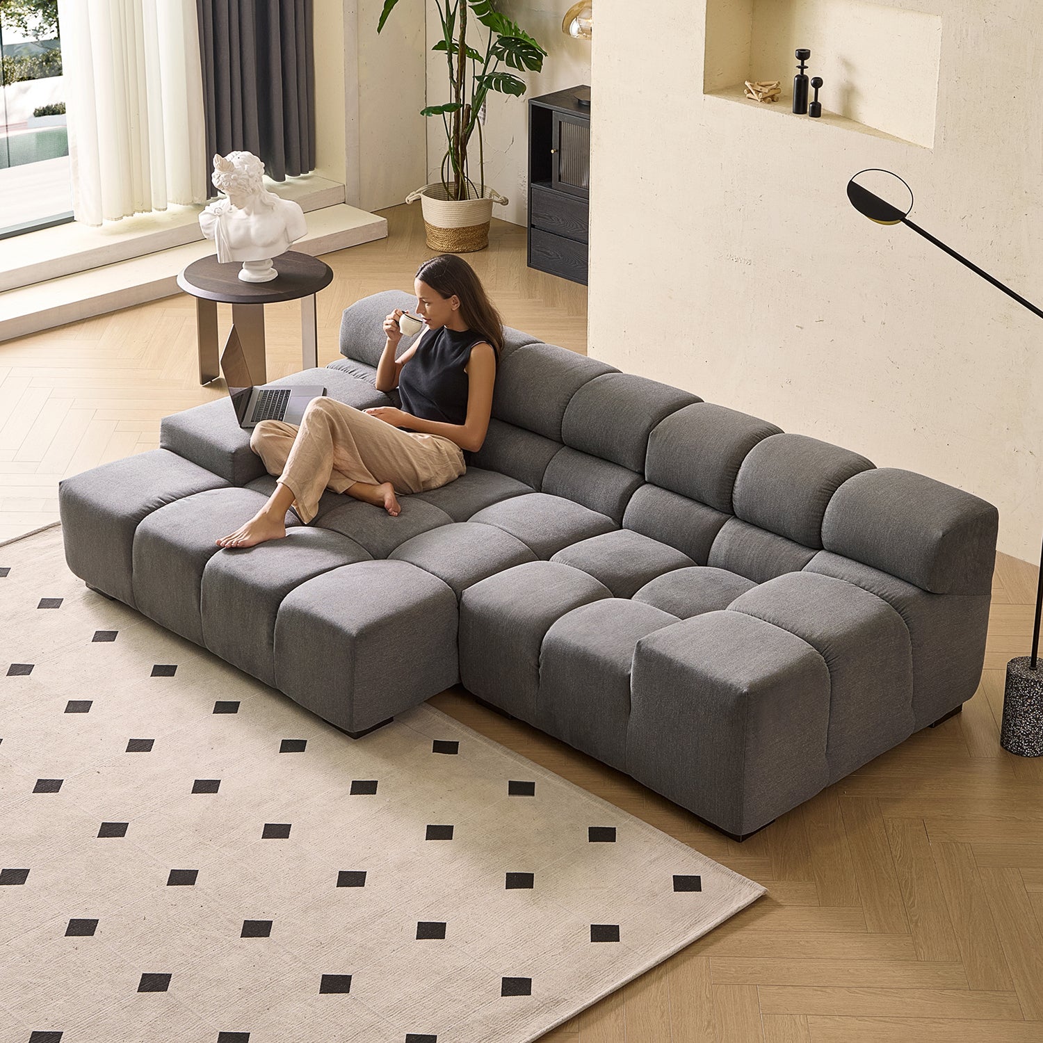 Amora Sectional Low Arm