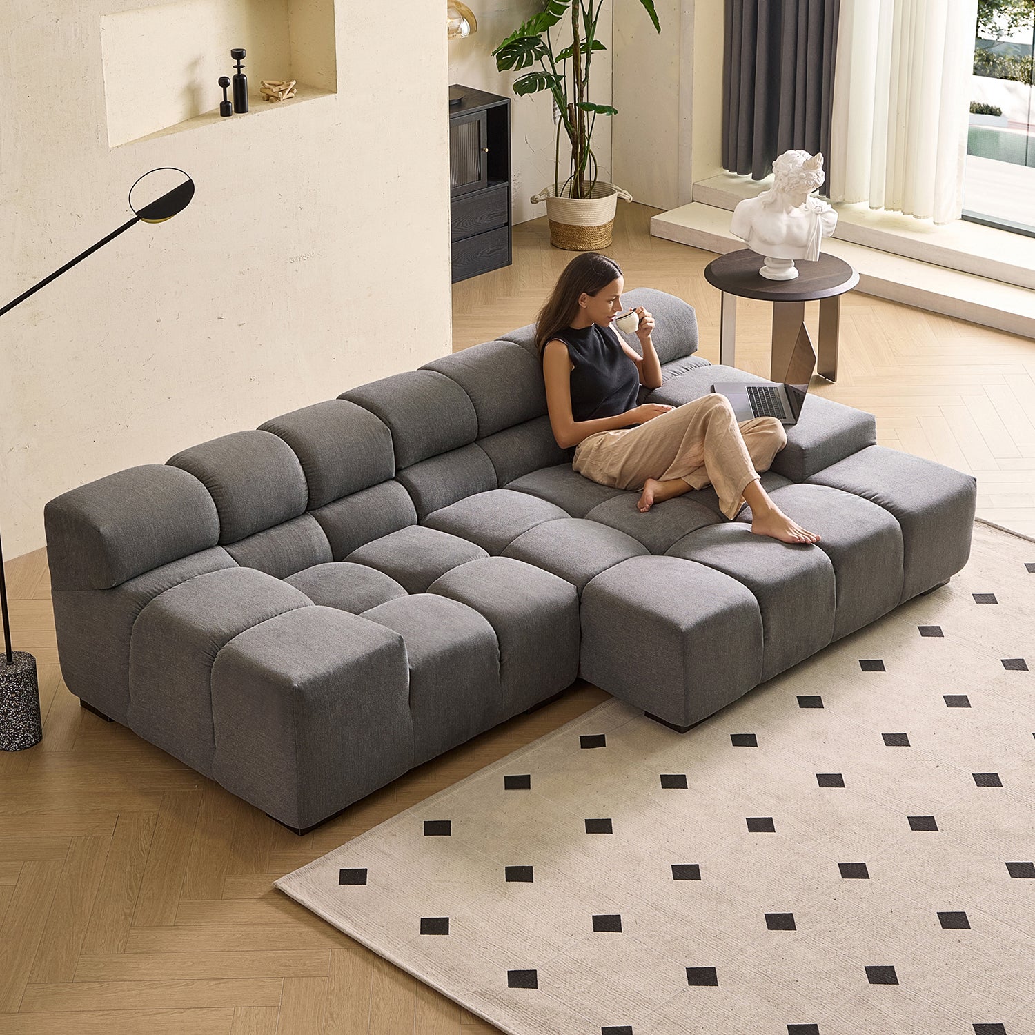 Amora Sectional Low Arm