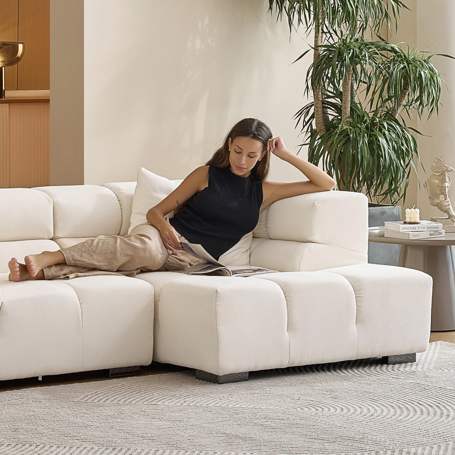 Amora Sectional High Arm