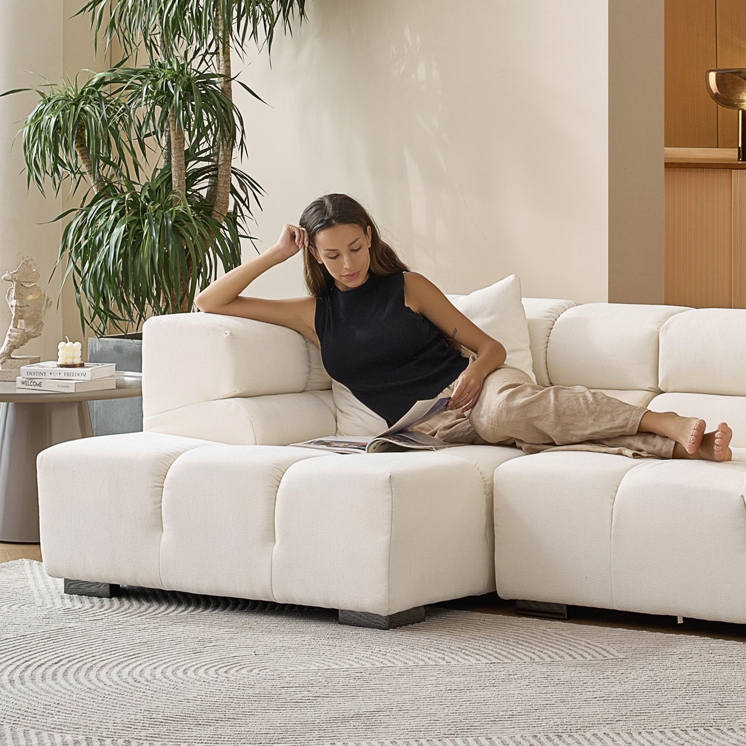 Amora Sectional High Arm