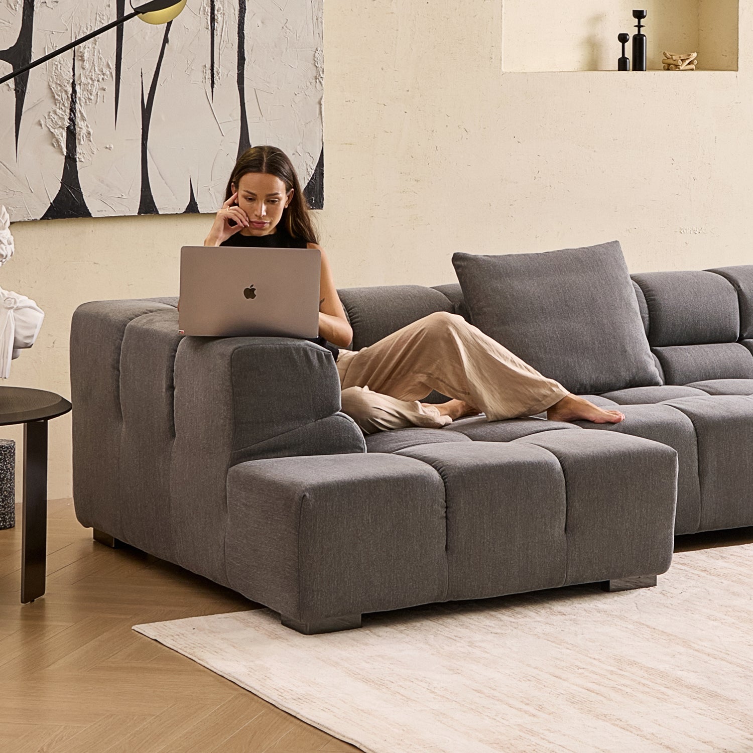 Amora Sectional High Arm