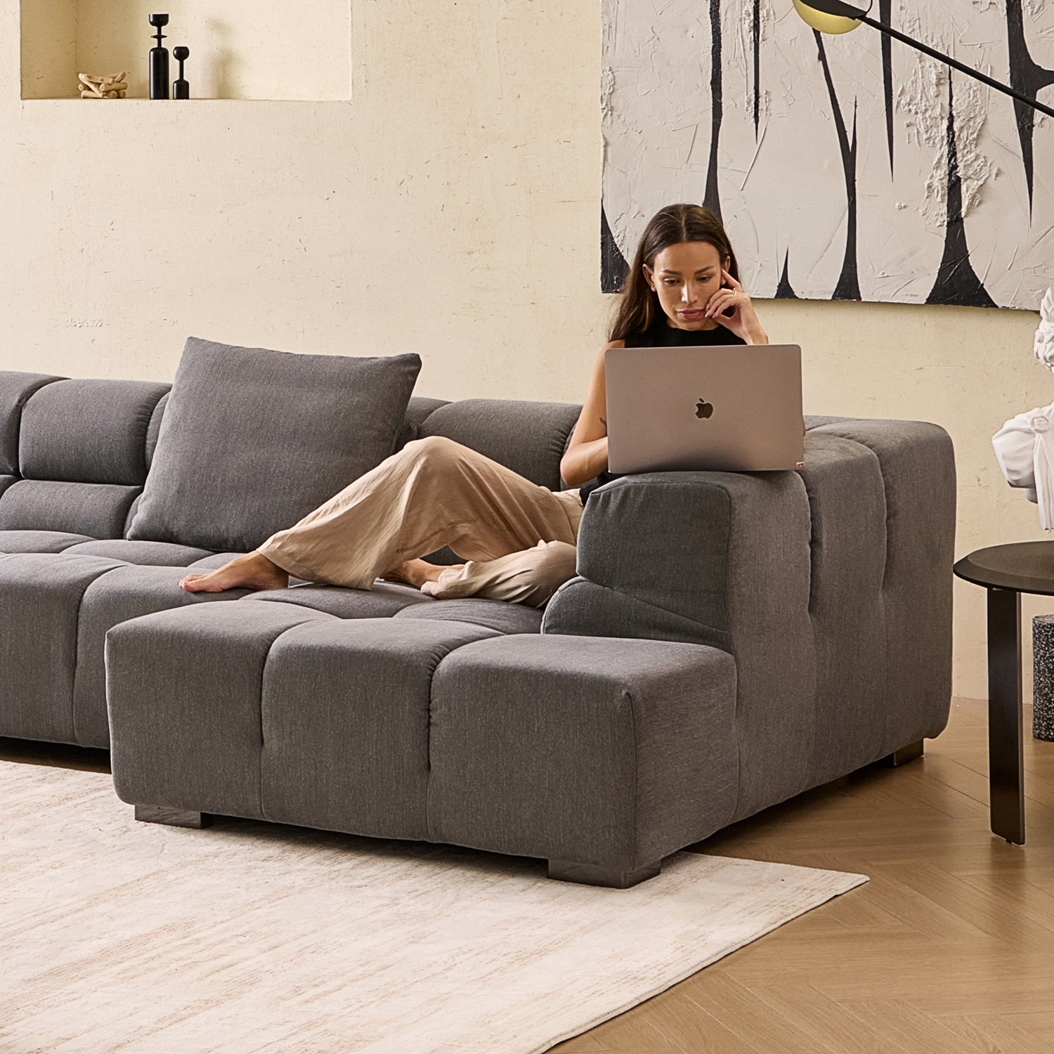 Amora Sectional High Arm