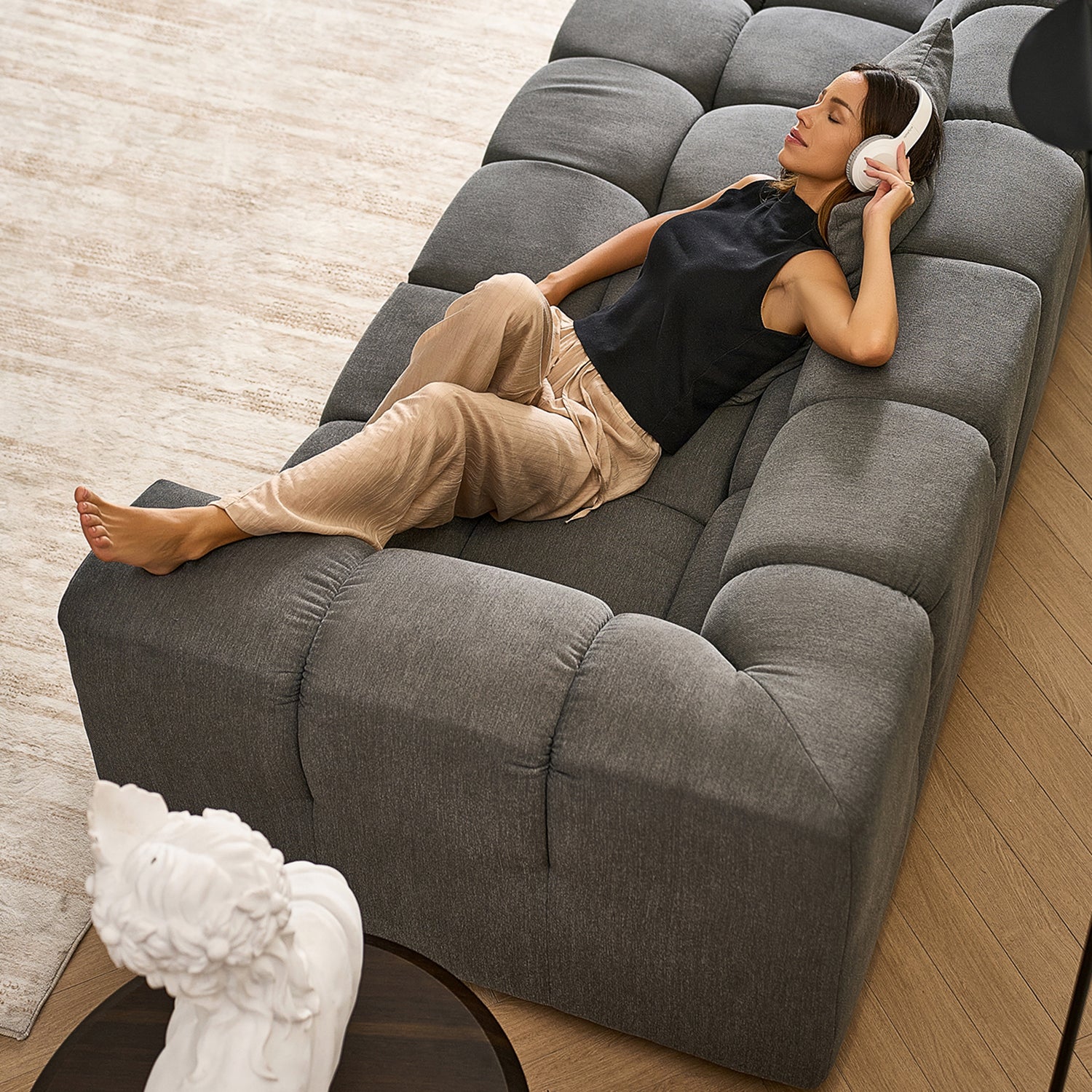 Amora Sectional High Arm