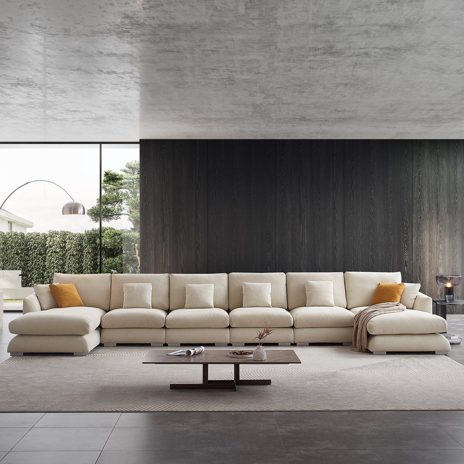 Feather sectional online couches