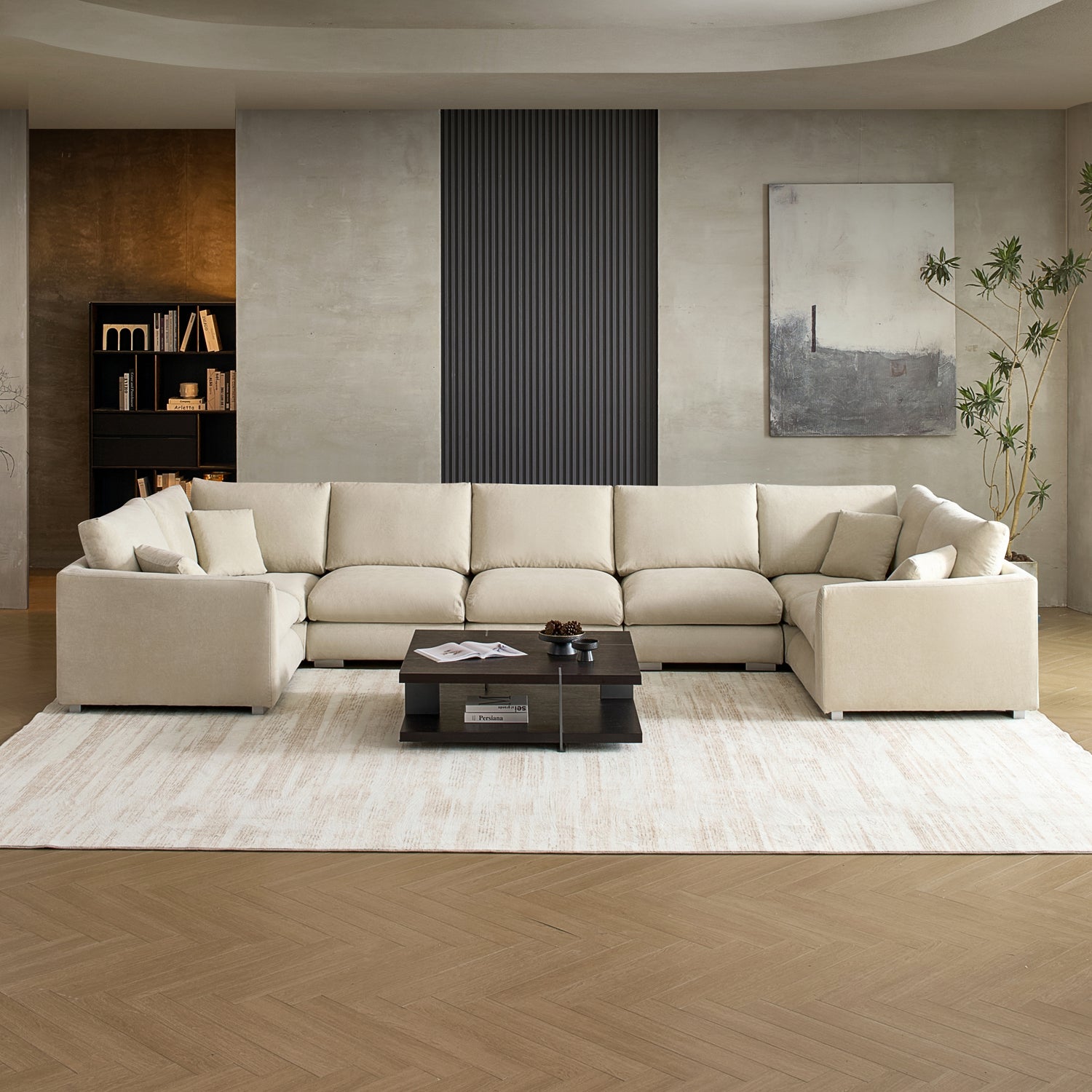 Feathers U-Closed Sectional