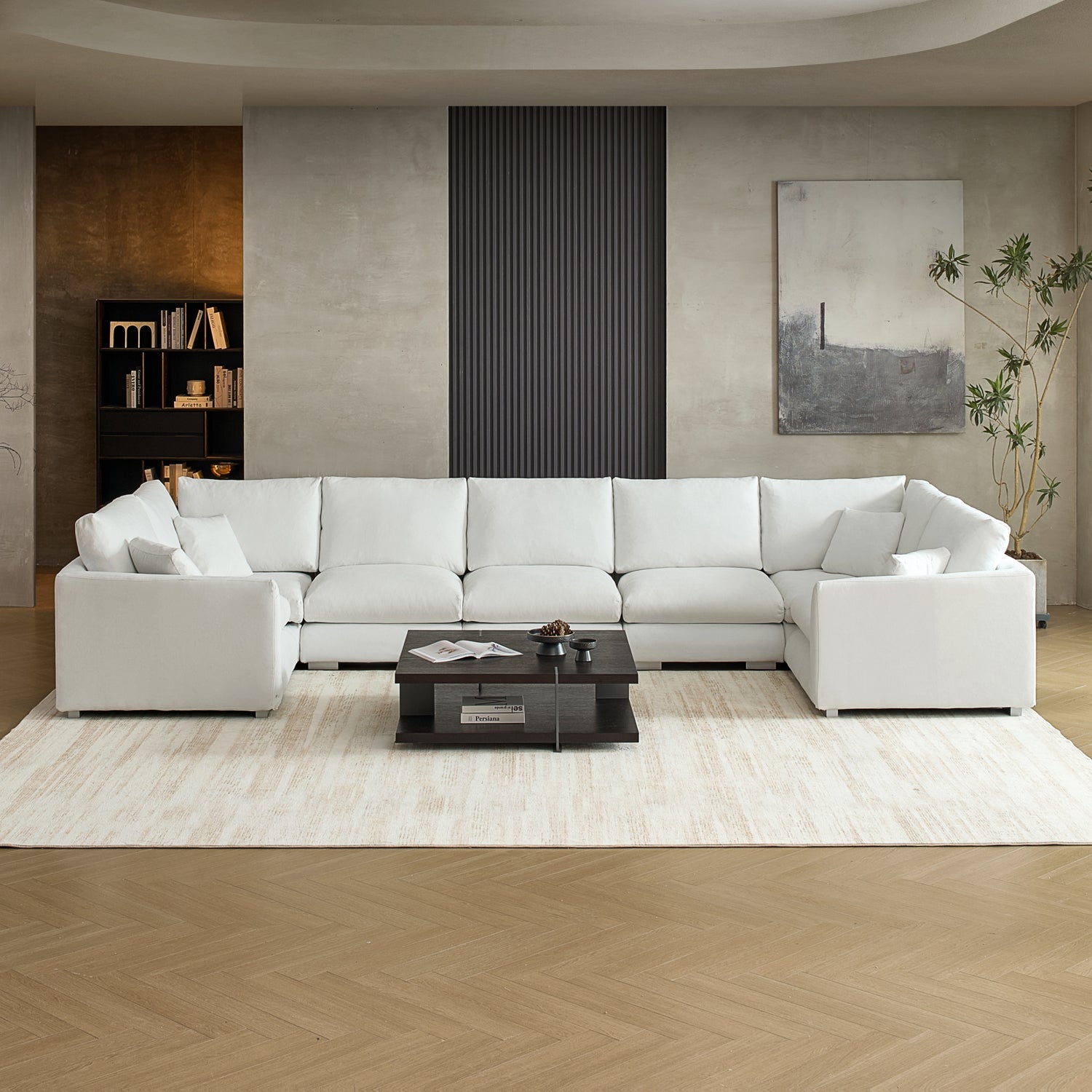 Feathers U-Closed Sectional