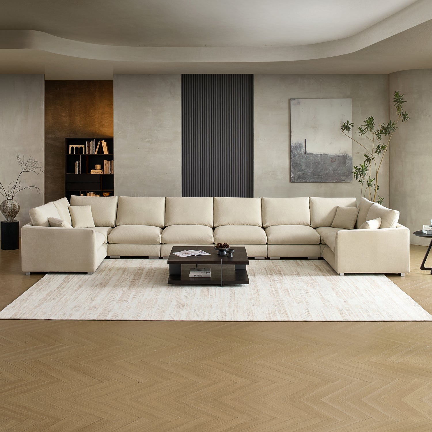 Feathers U-Closed Sectional