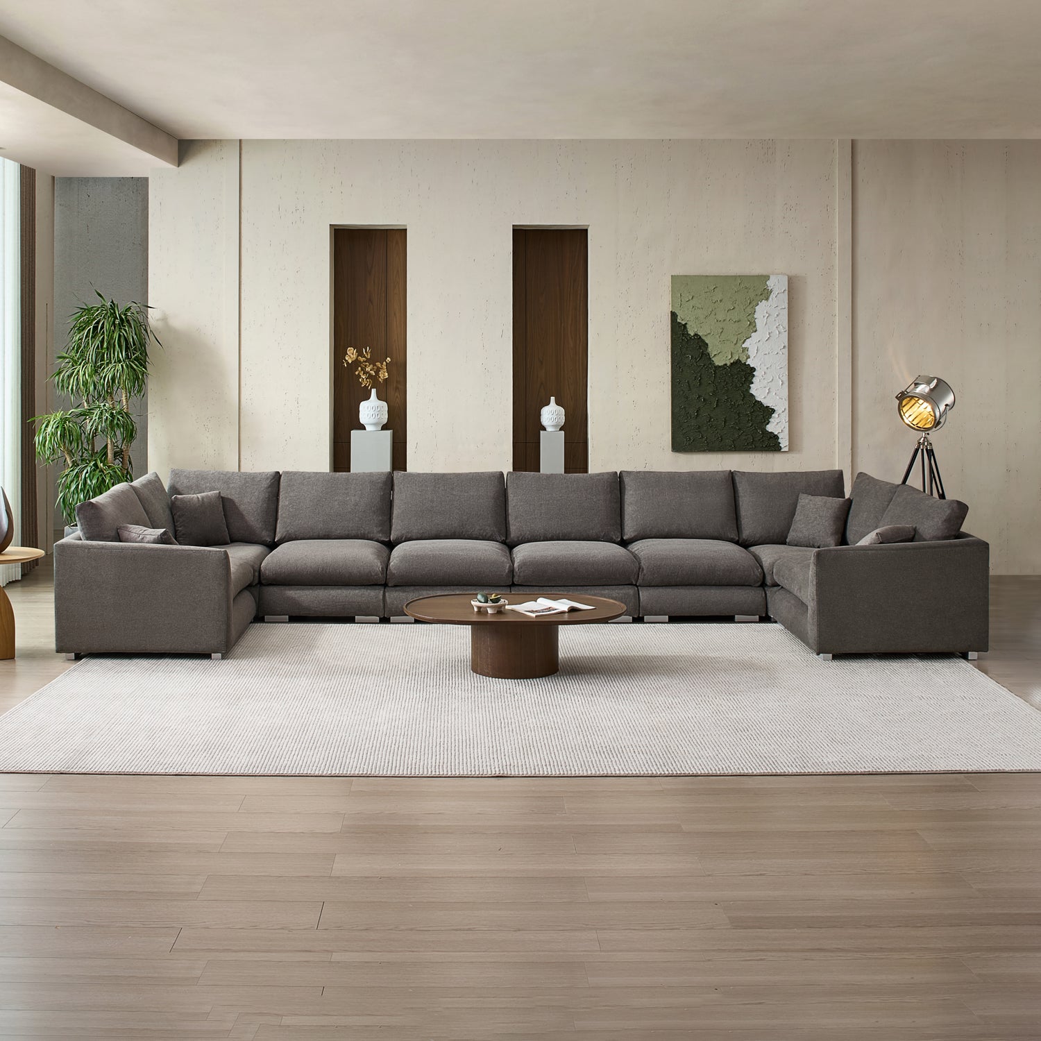 Feathers U-Closed Sectional