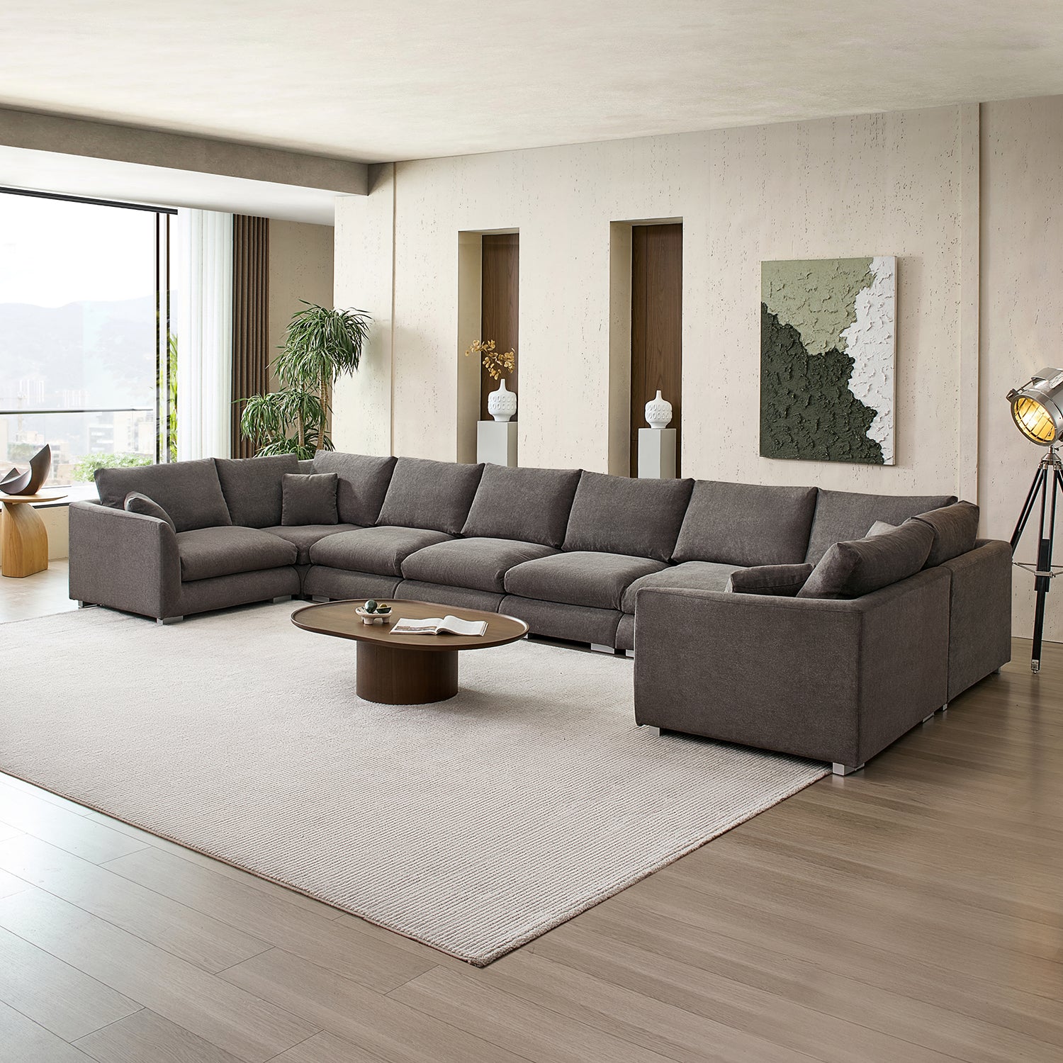 Feathers U-Closed Sectional