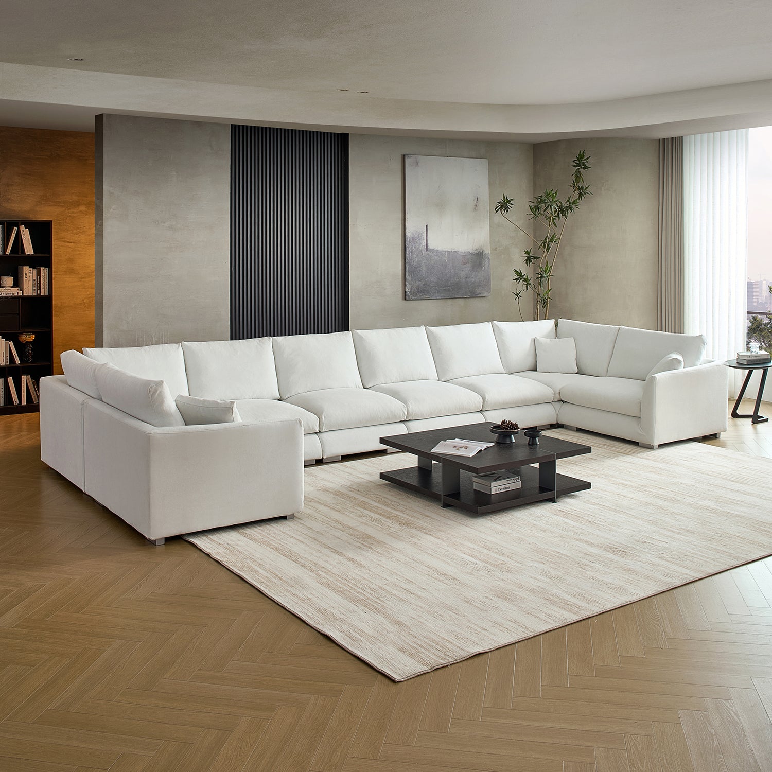 Feathers U-Closed Sectional