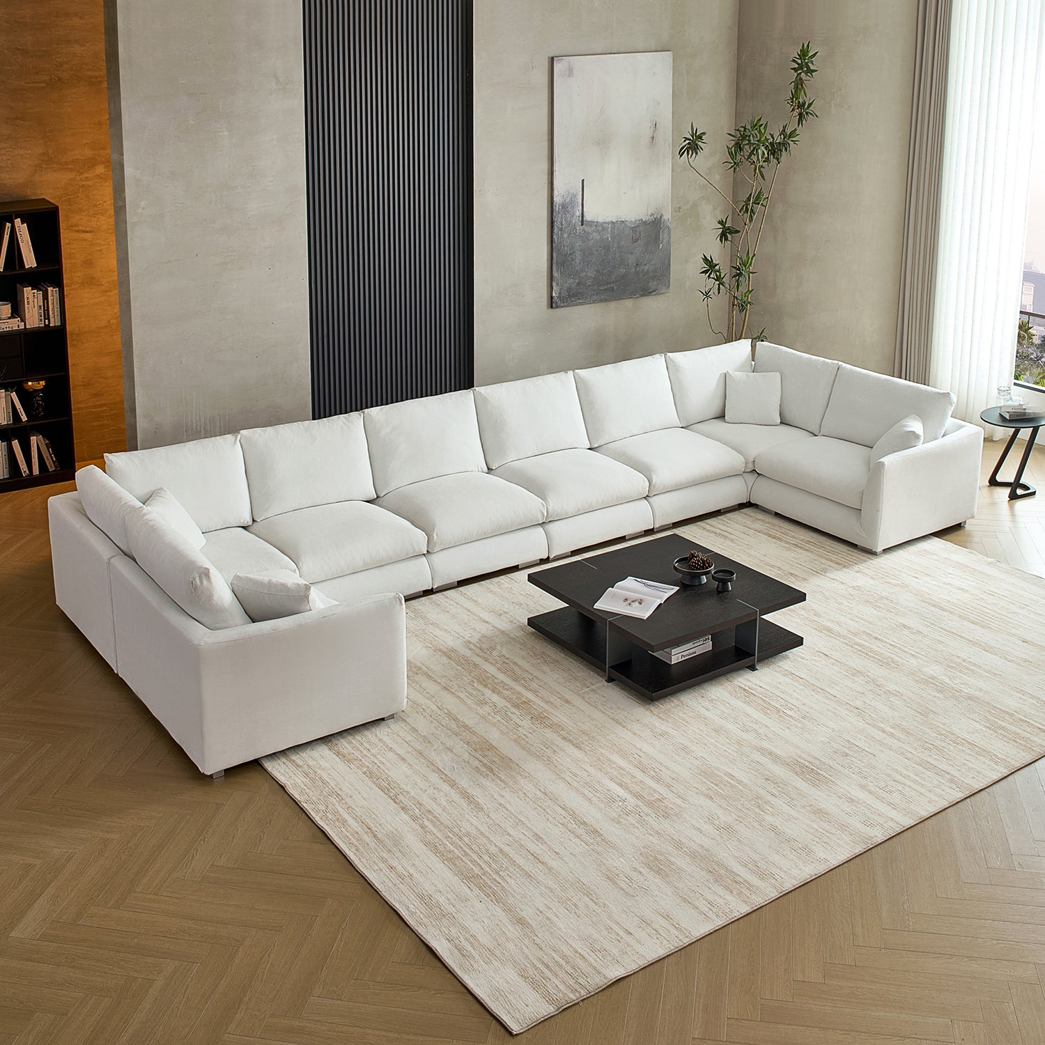 Feathers U-Closed Sectional