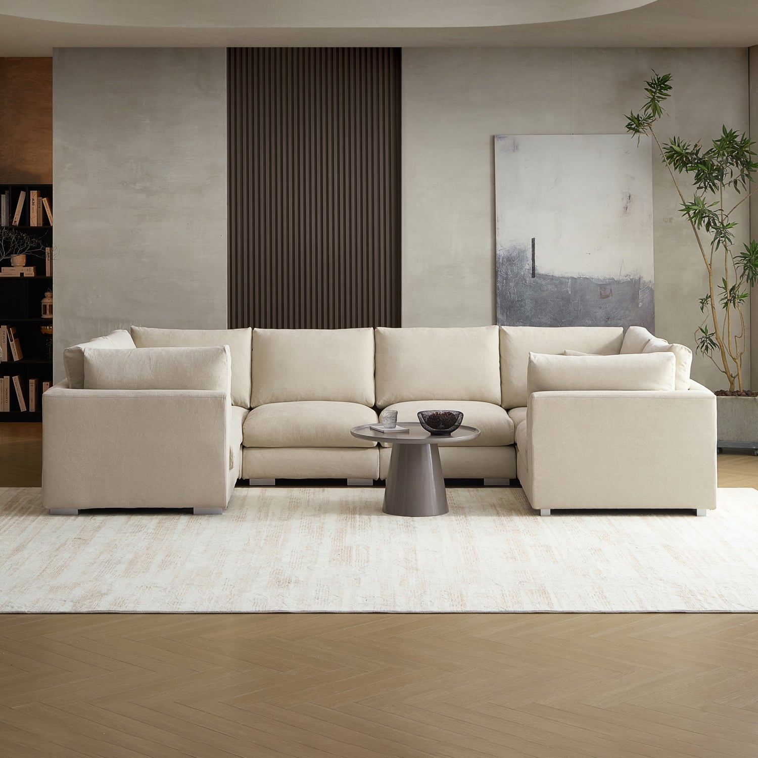 Feathers U-Closed Sectional