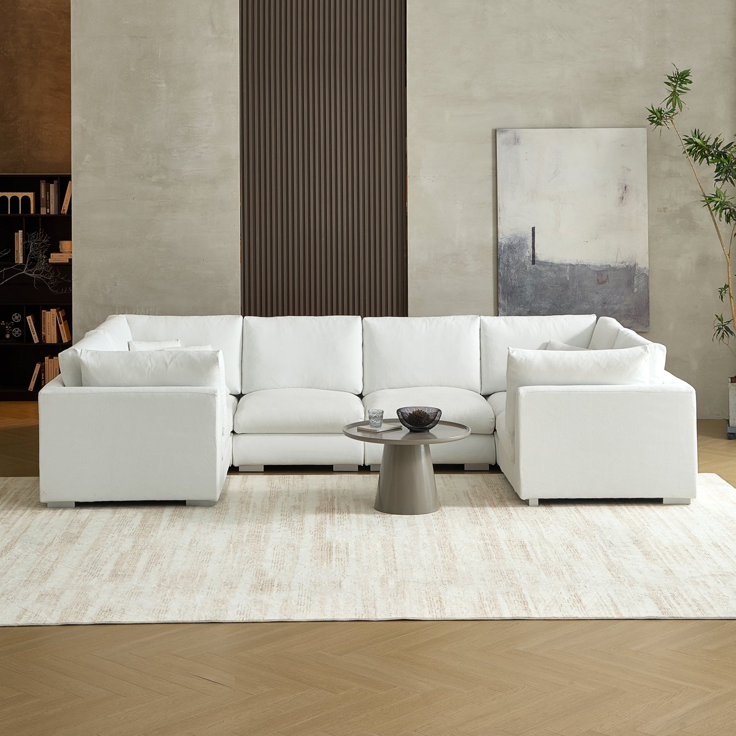 Feathers U-Closed Sectional