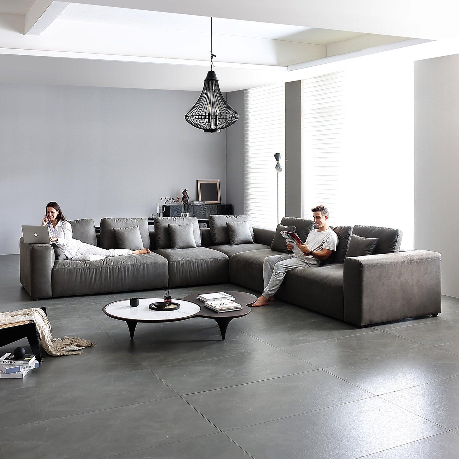 The 5th Closed L Sectional, sectional, Foundry | Valyou Furniture 