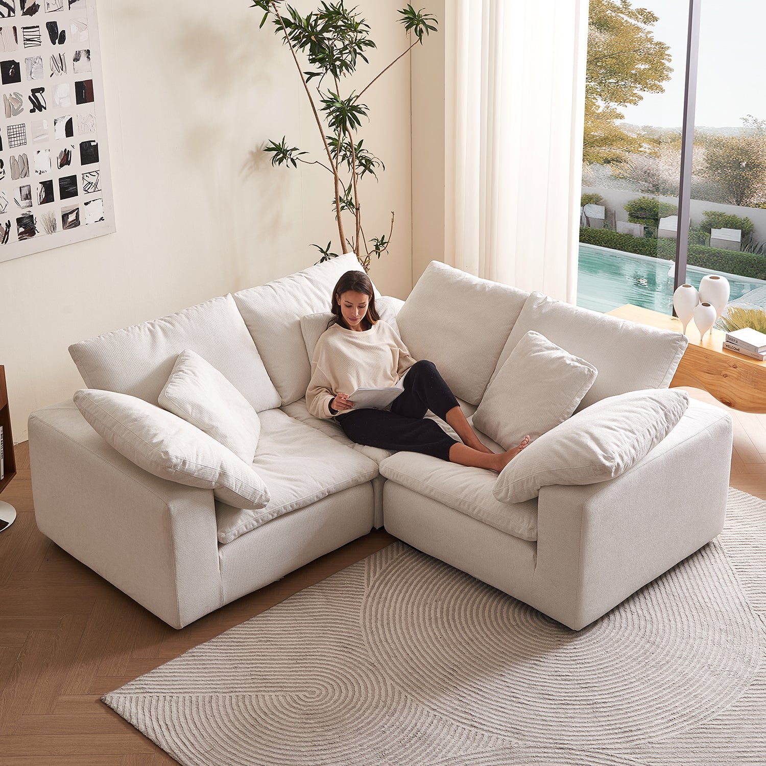 Malibu Cloud L Sectional - Mario Capasa