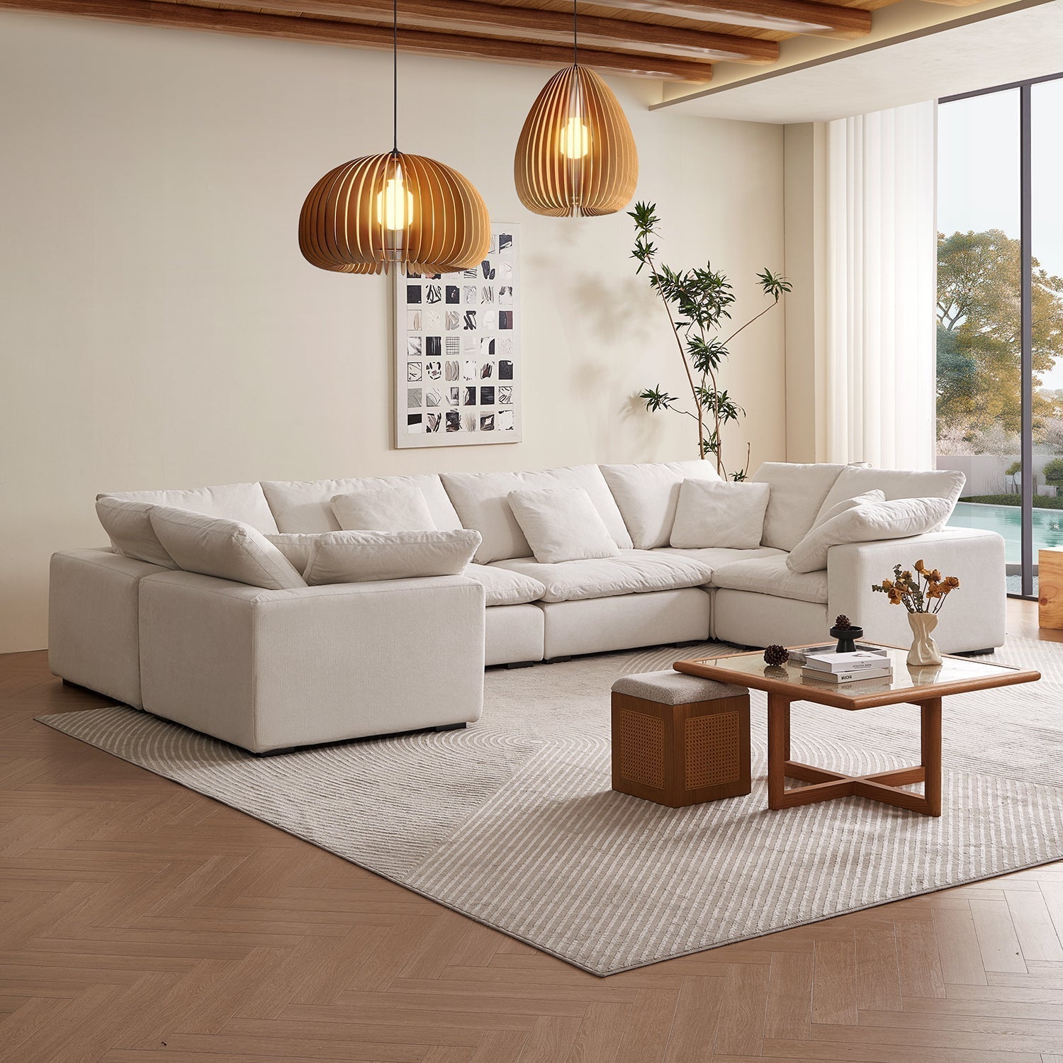 Malibu Cloud U Closed Sectional - Mario Capasa