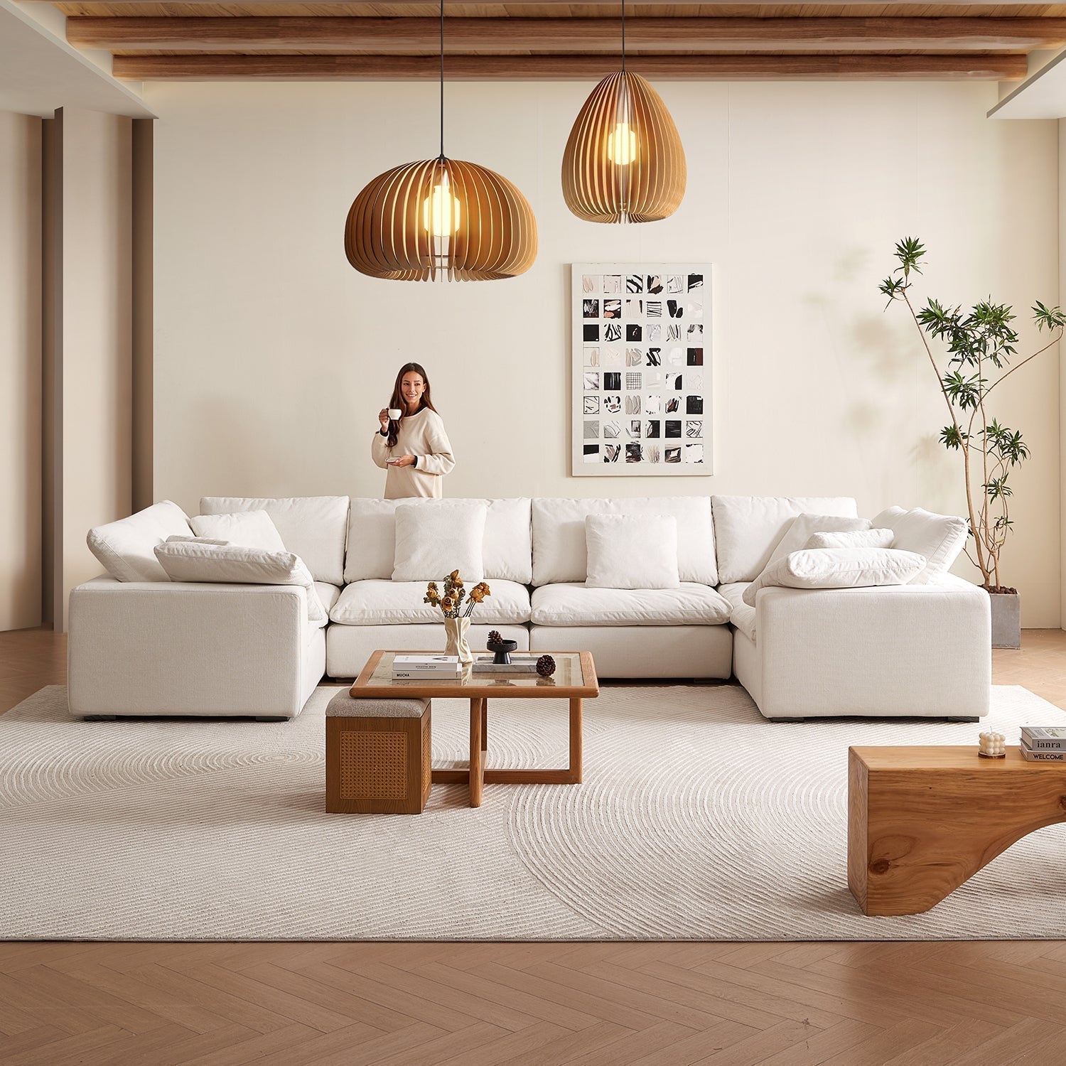 Malibu Cloud U Closed Sectional - Mario Capasa