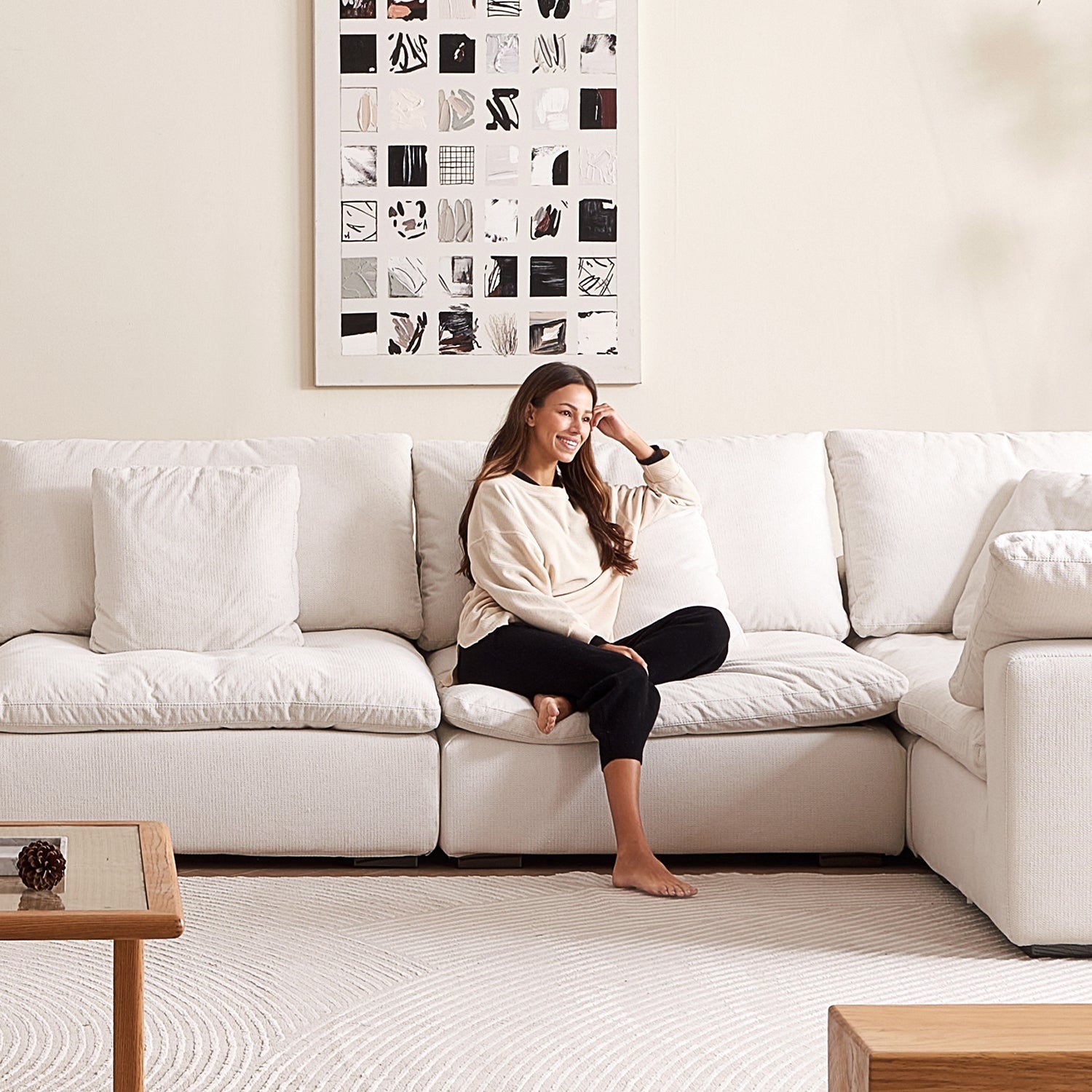 Malibu Cloud U Closed Sectional - Mario Capasa