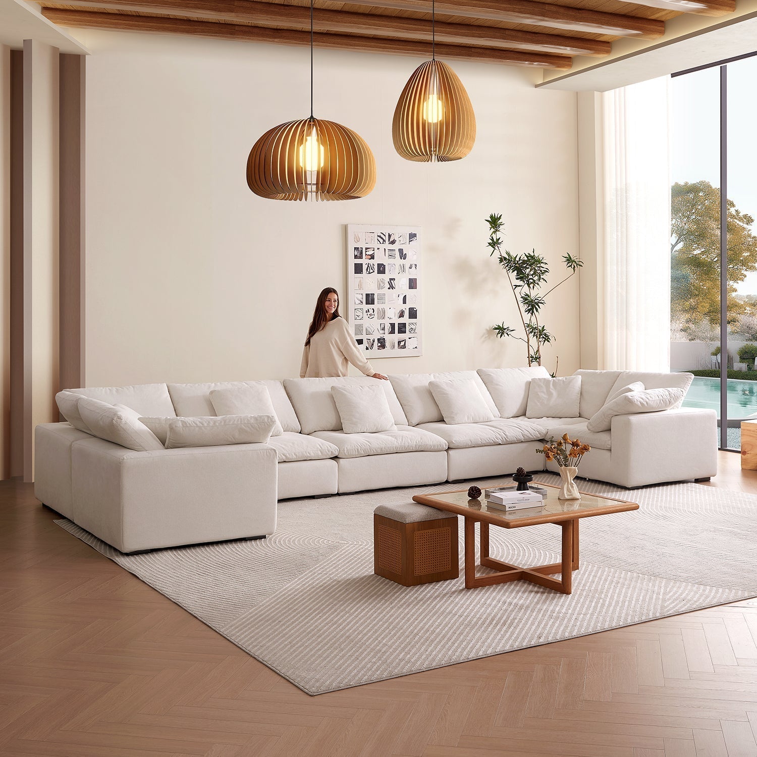 Malibu Cloud U Closed Sectional - Mario Capasa