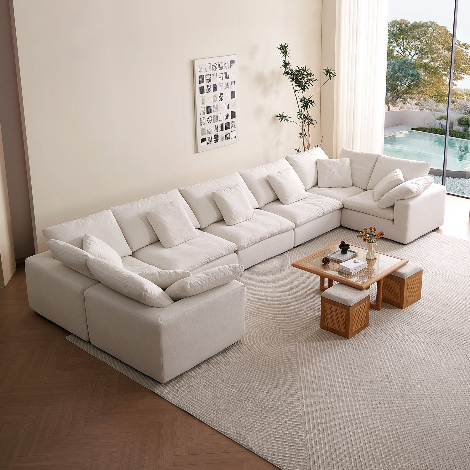 Malibu Cloud U Closed Sectional - Mario Capasa