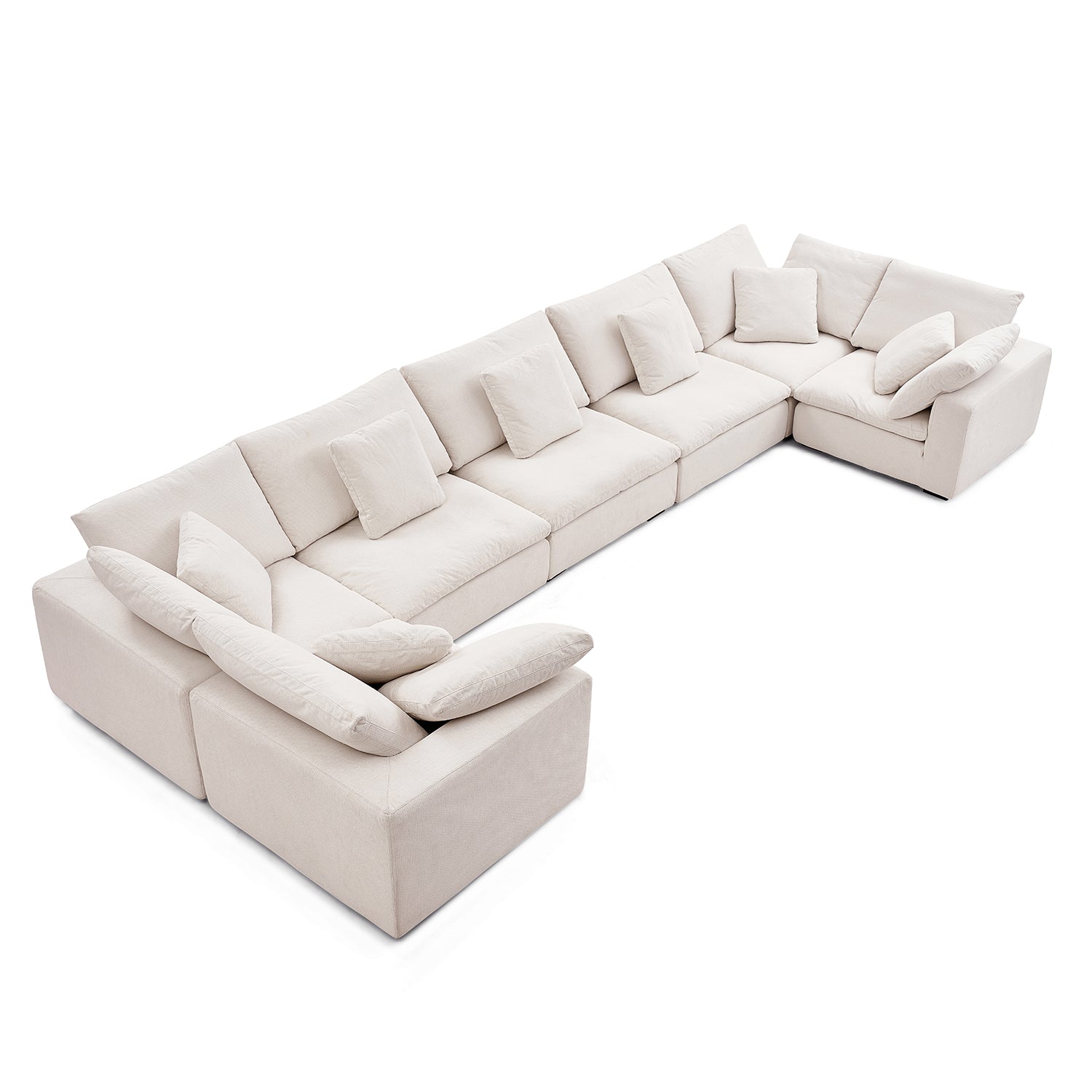 Malibu Cloud U Closed Sectional - Mario Capasa